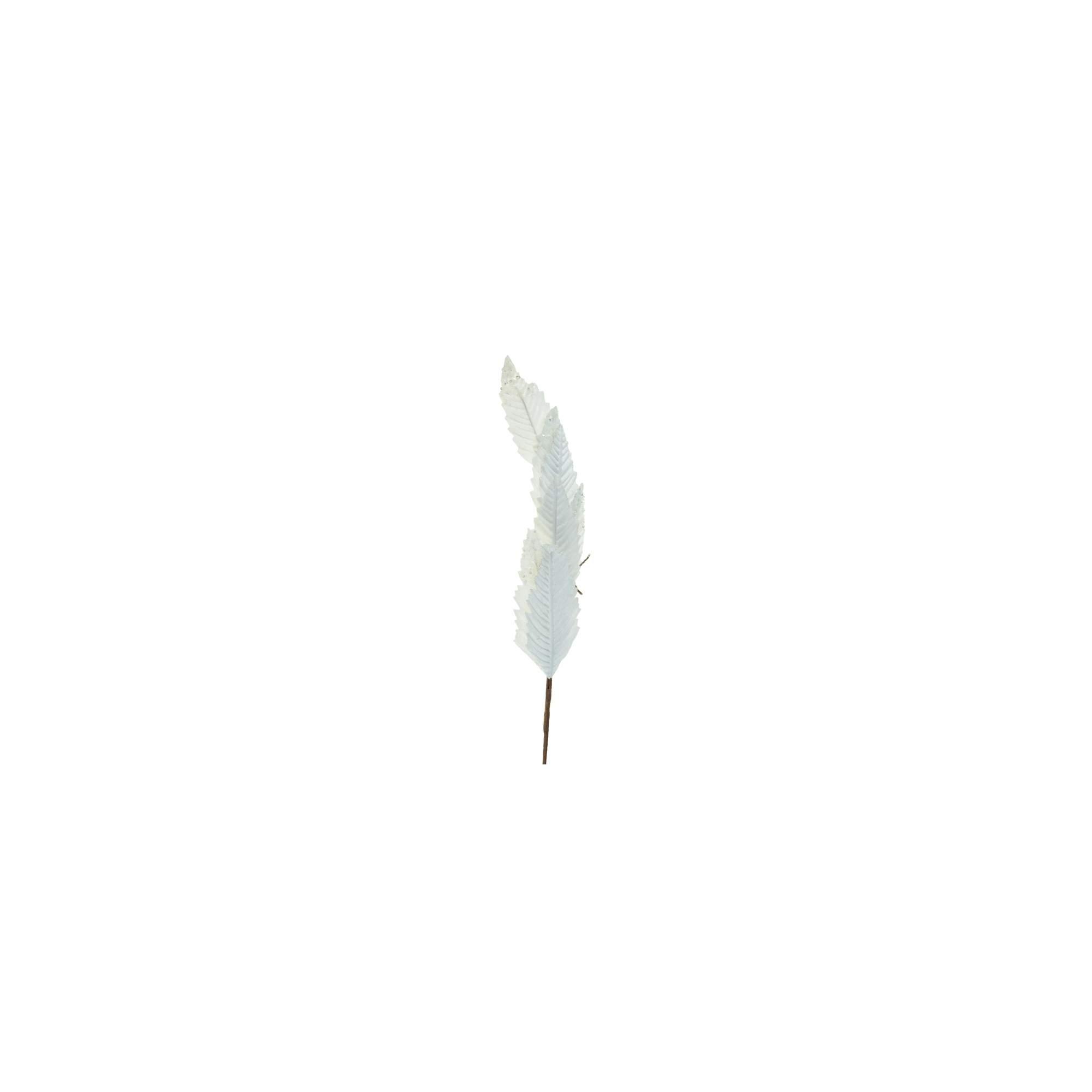Dekorág 77cm glitteres fehér