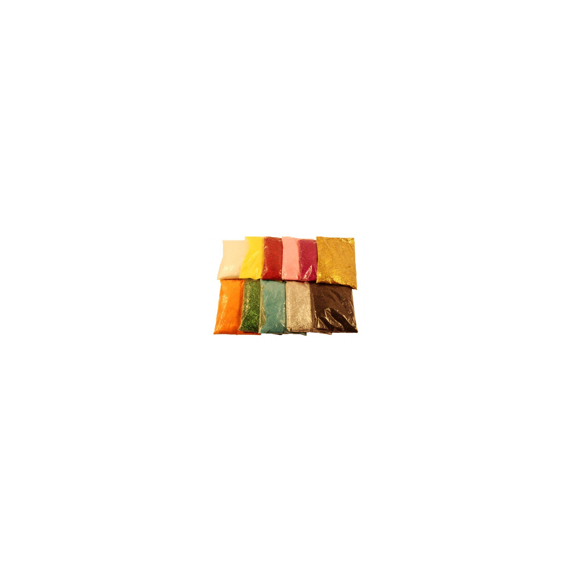 Dekorhomok glitteres 120g csomagban narancs