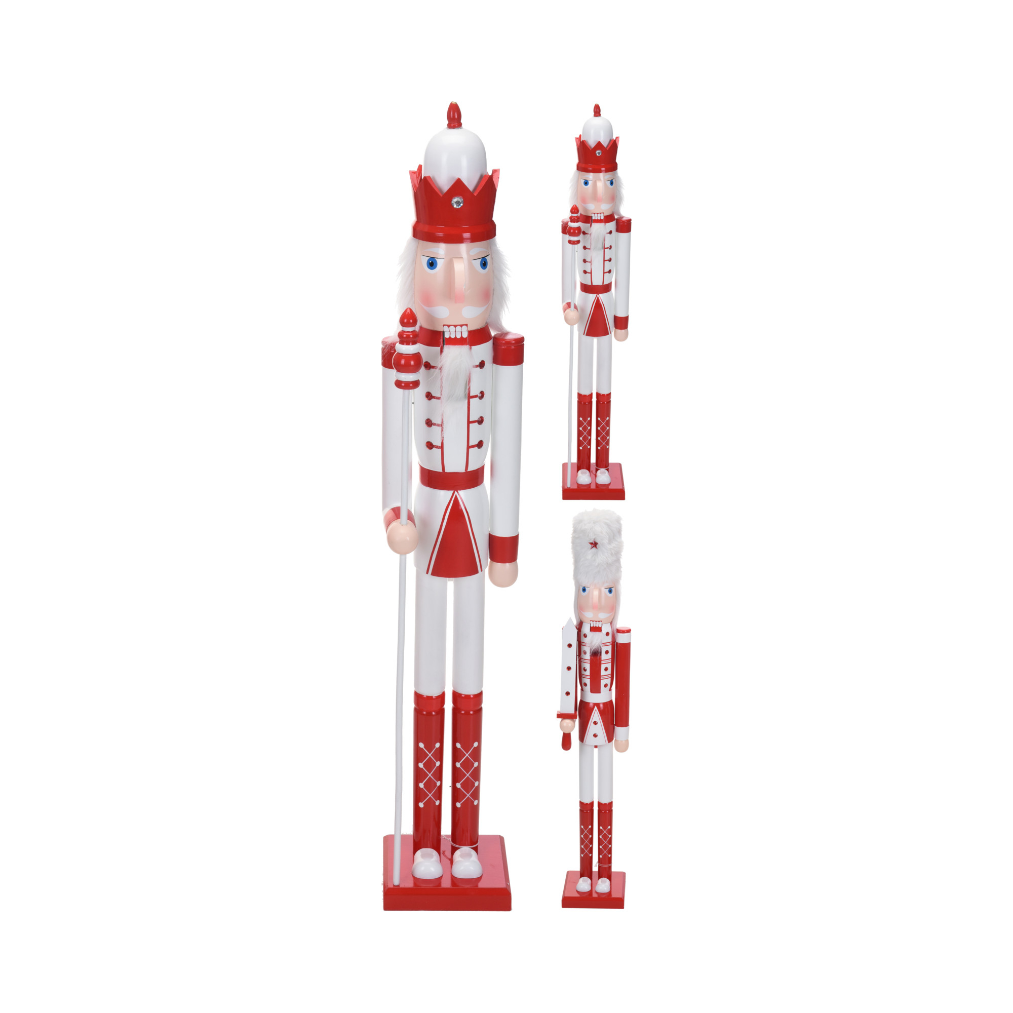 Diótörő fa 106cm 2féle piros