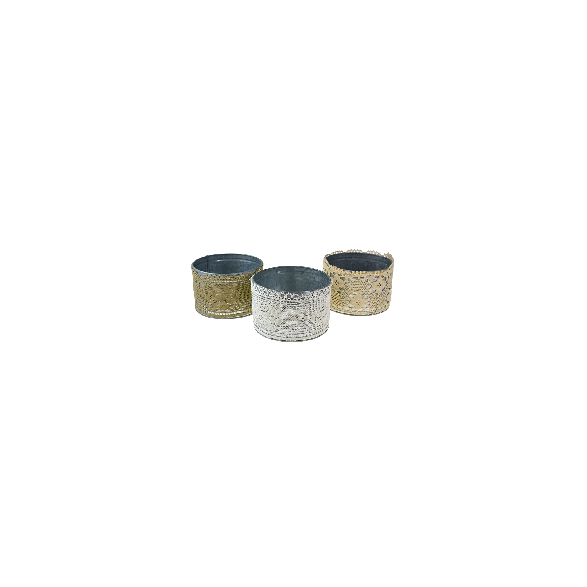 Doboz cink csipkével D12cm