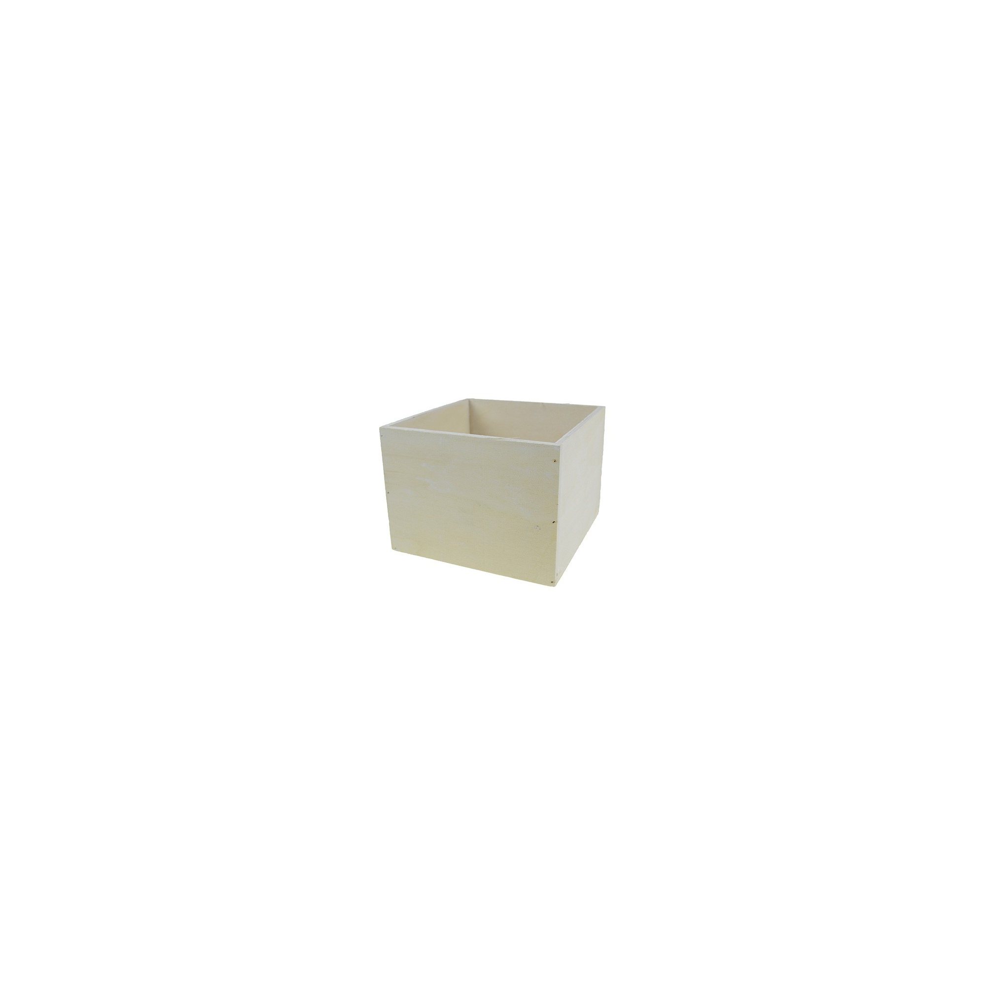Doboz fa 16*16*12cm fehér