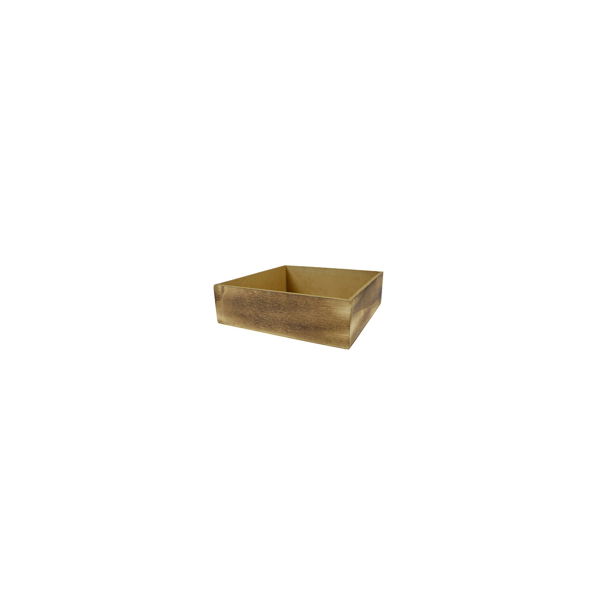 Doboz fa 20*20*6cm barna