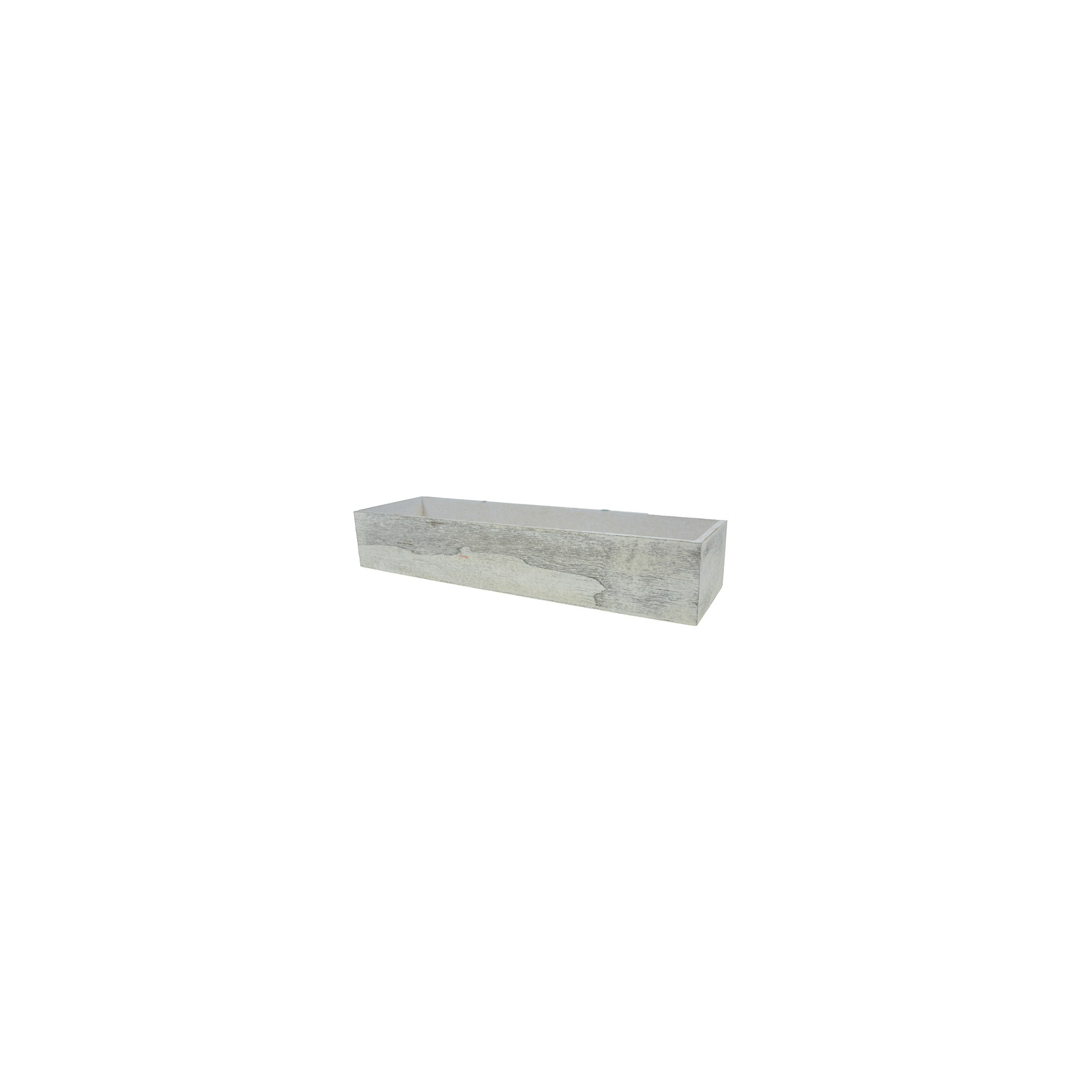 Doboz fa 35*10*6cm mosott fehér