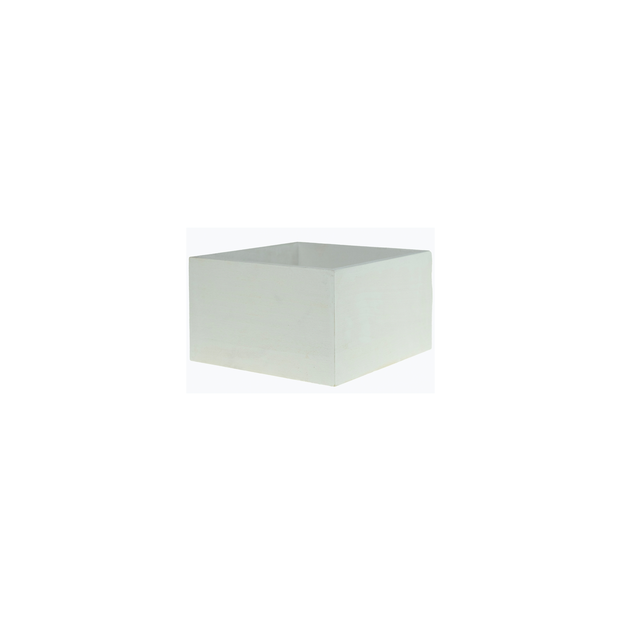 Doboz fa szögletes 17*17*10cm fehér