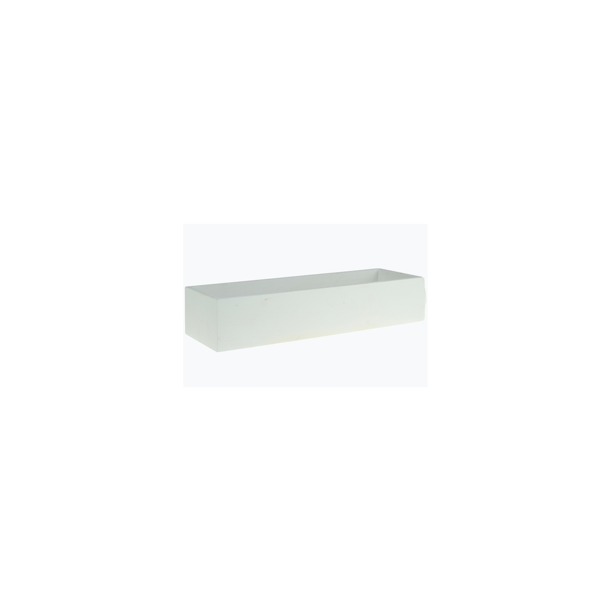 Doboz fa téglalap 30*10*6cm fehér