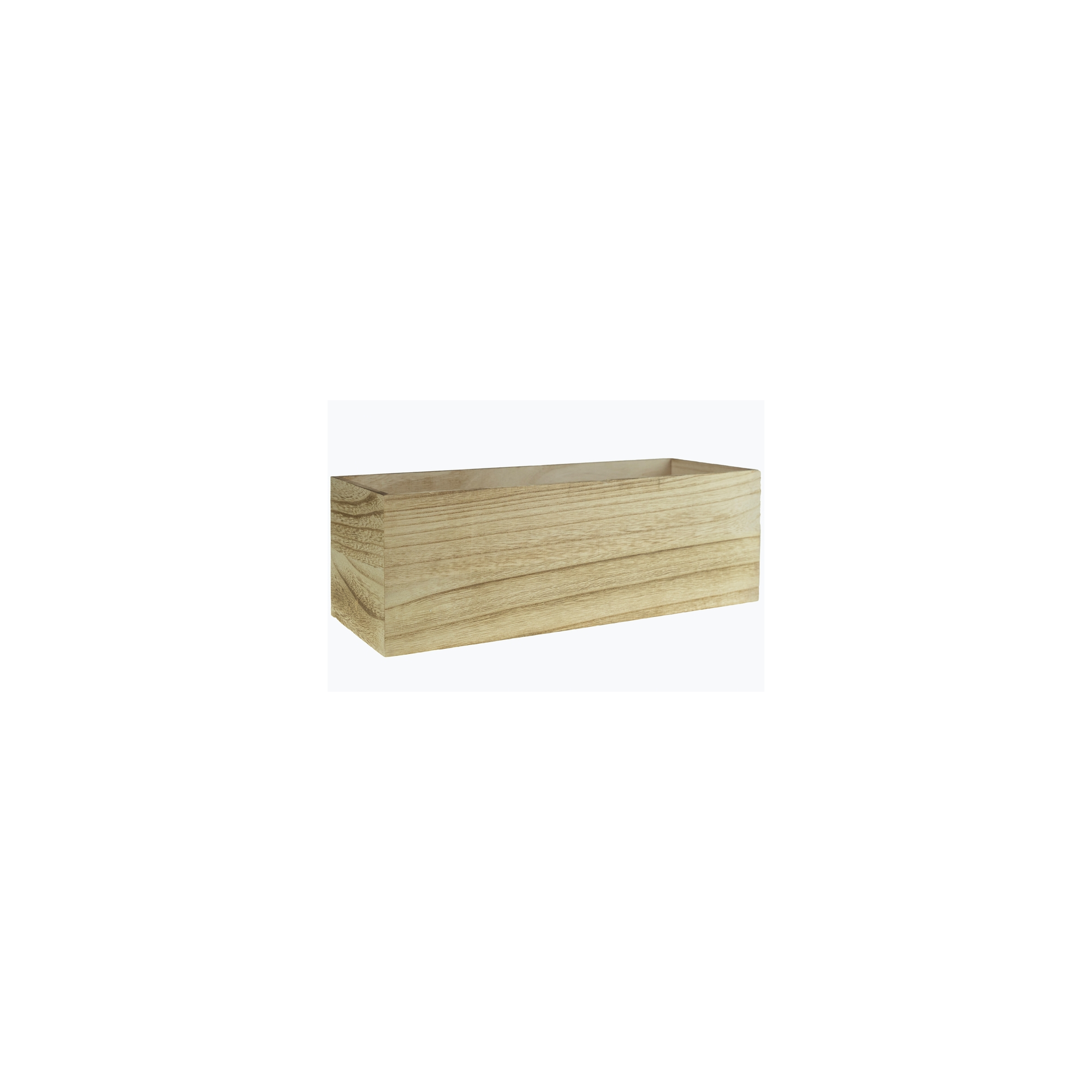 Doboz fa téglalap 35,5*13,5*12cm natúr