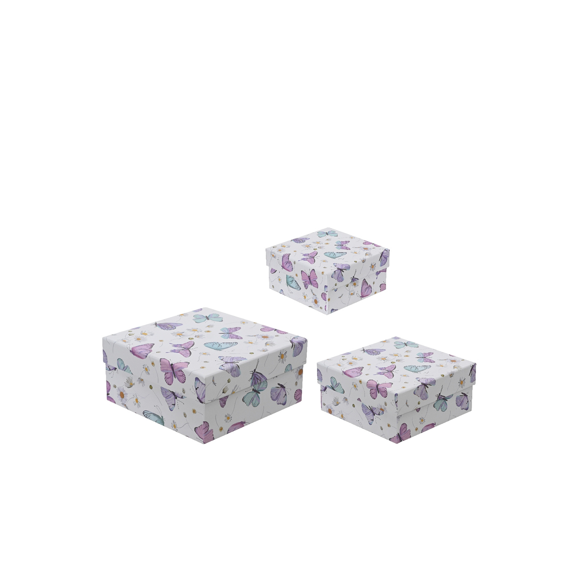 Doboz papír 17*8cm s/3 pillagós fehér