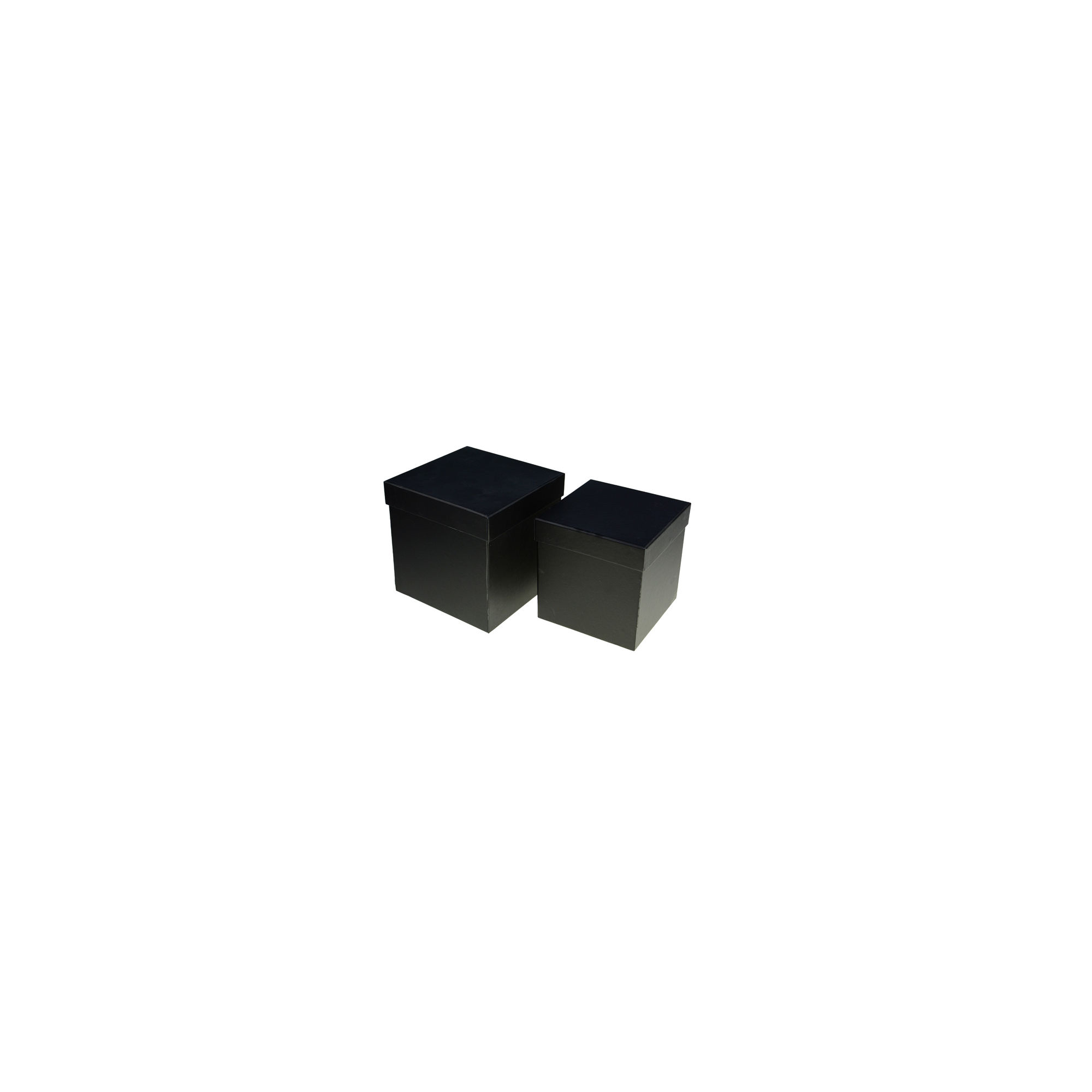 Doboz papír szögletes 15*16cm/13,5*14cm S/2 fekete