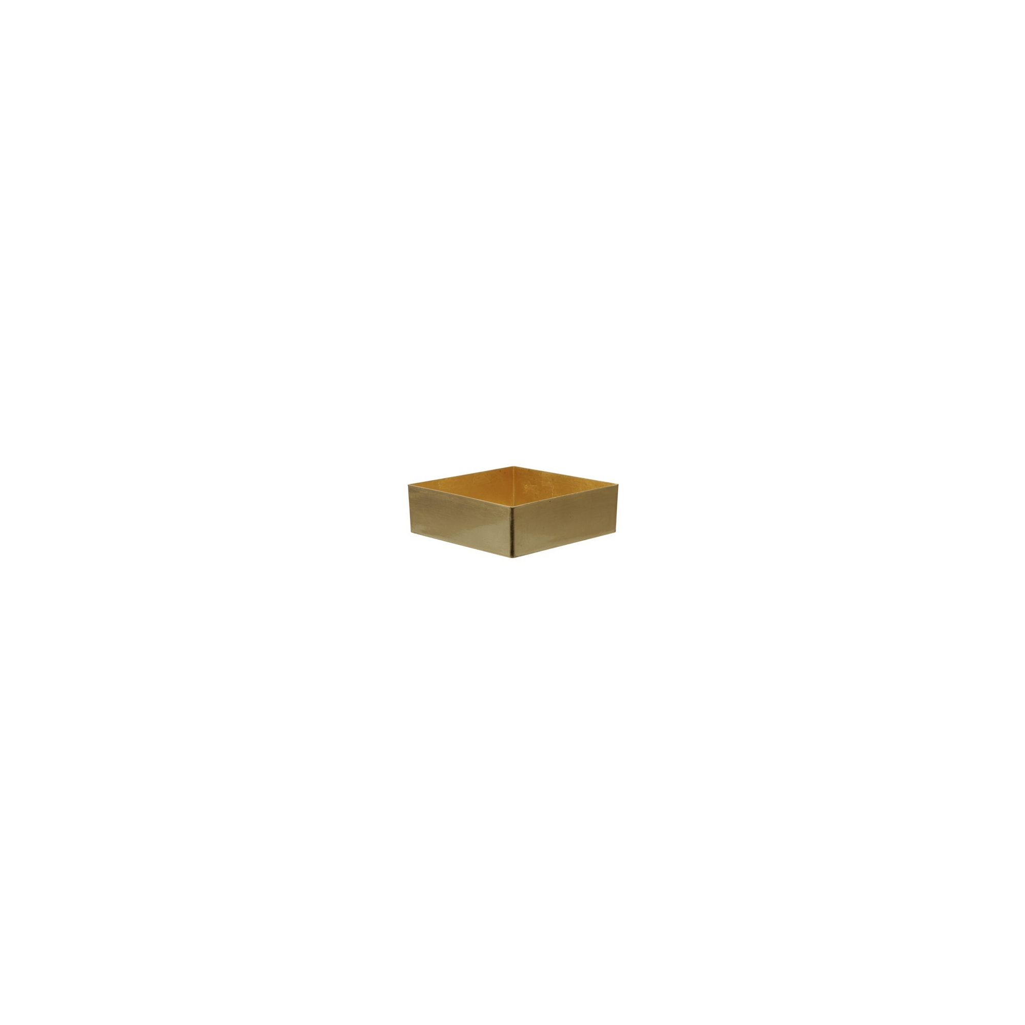 Tál plasztik 20x20x6cm arany