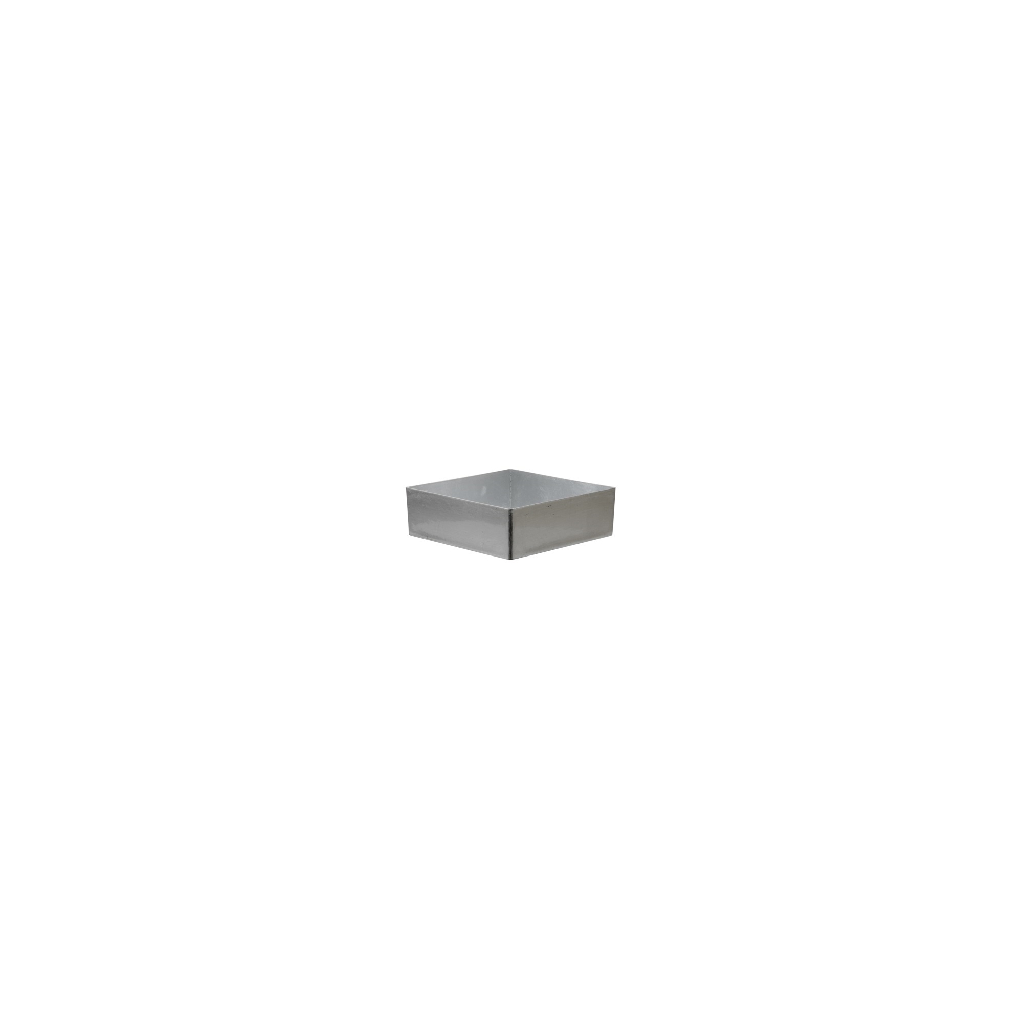 Tál plasztik 20x20x6cm ezüst
