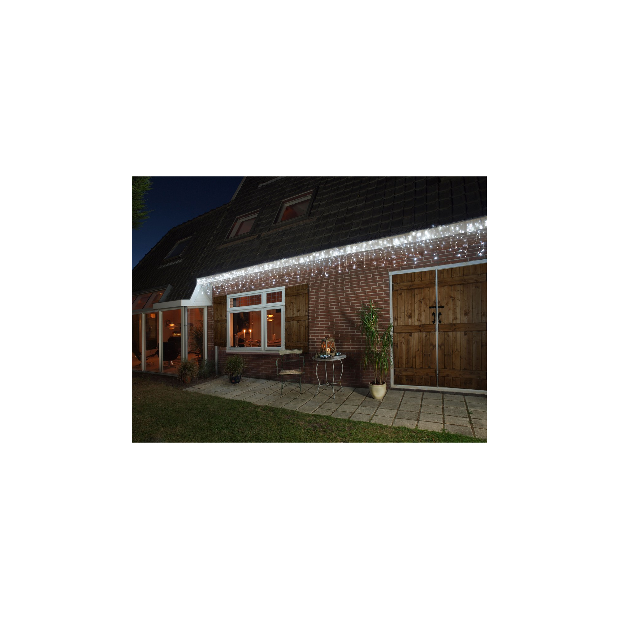 Fényfüggöny időzítővel 720*70cm 360LED hideg fehér