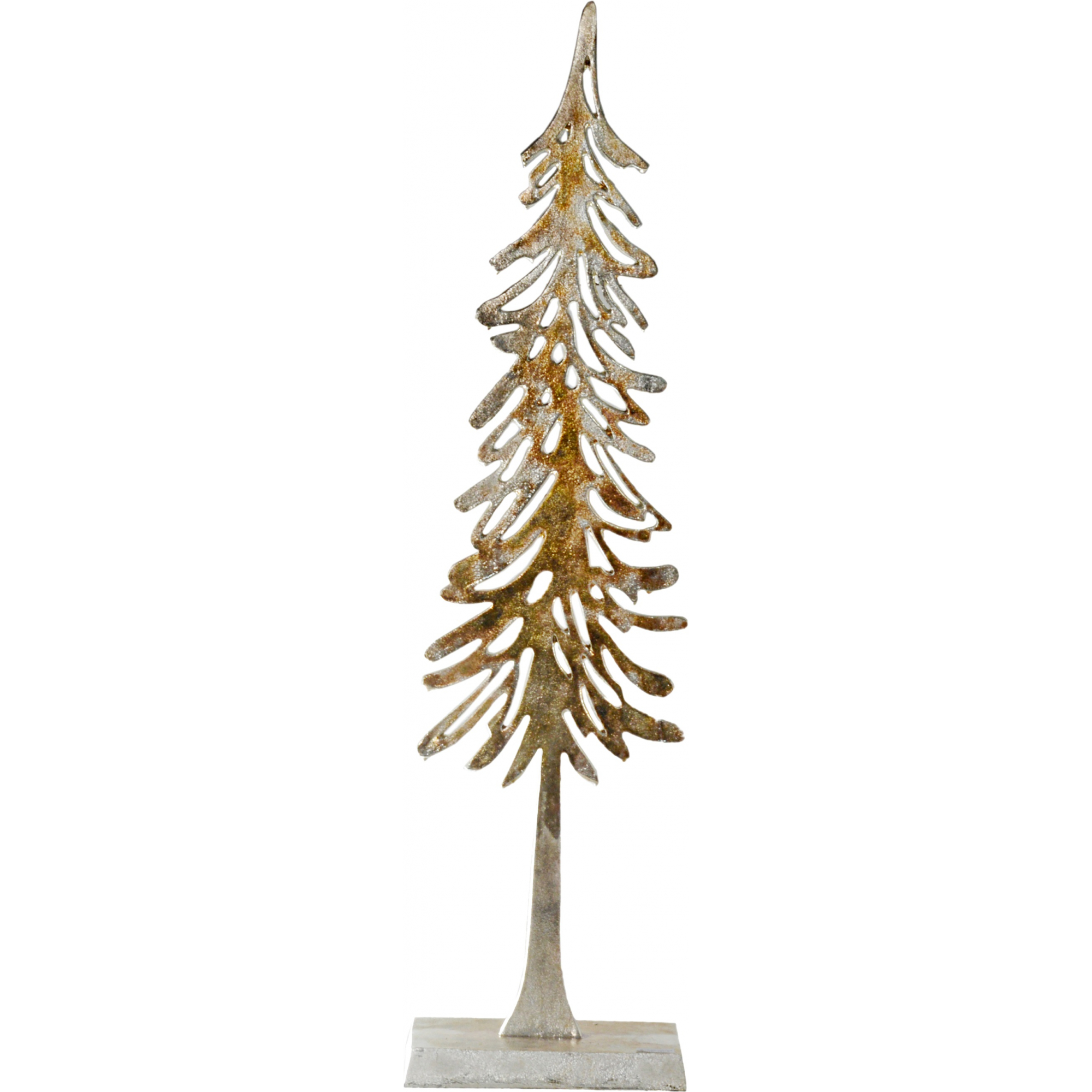 Fenyőfa aluminium 25*12*106cm arany