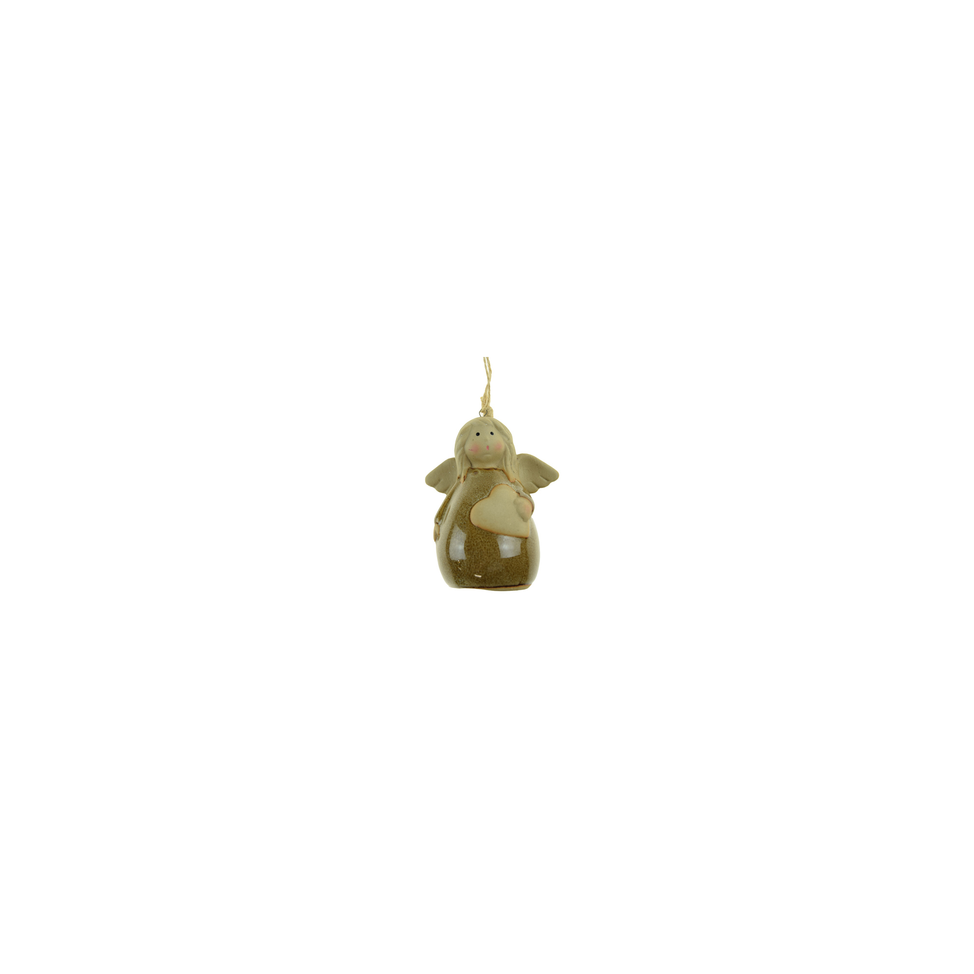 Figura agyal porcelán 6*4.5*8cm barna