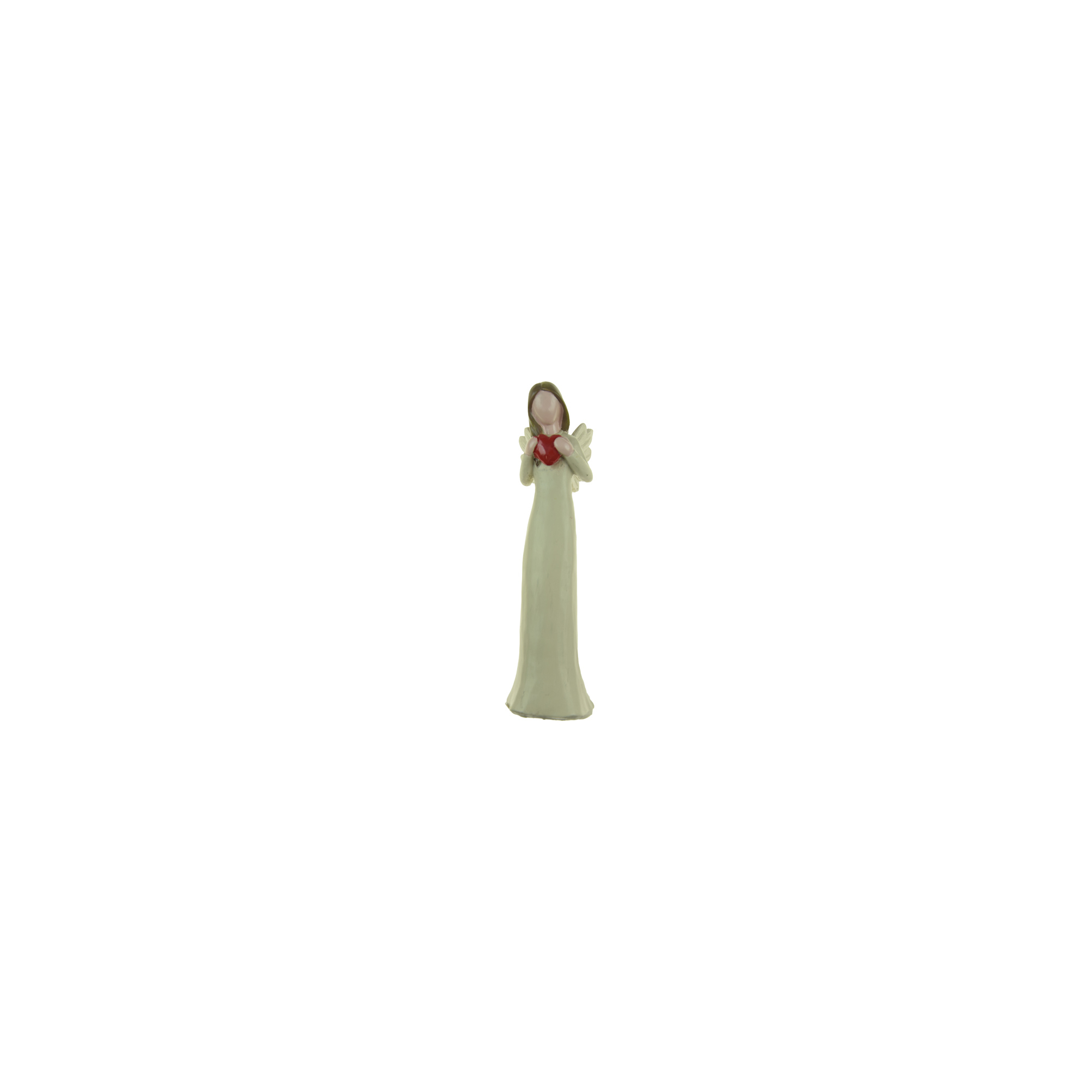 Figura angyal poly 18,5cm krém