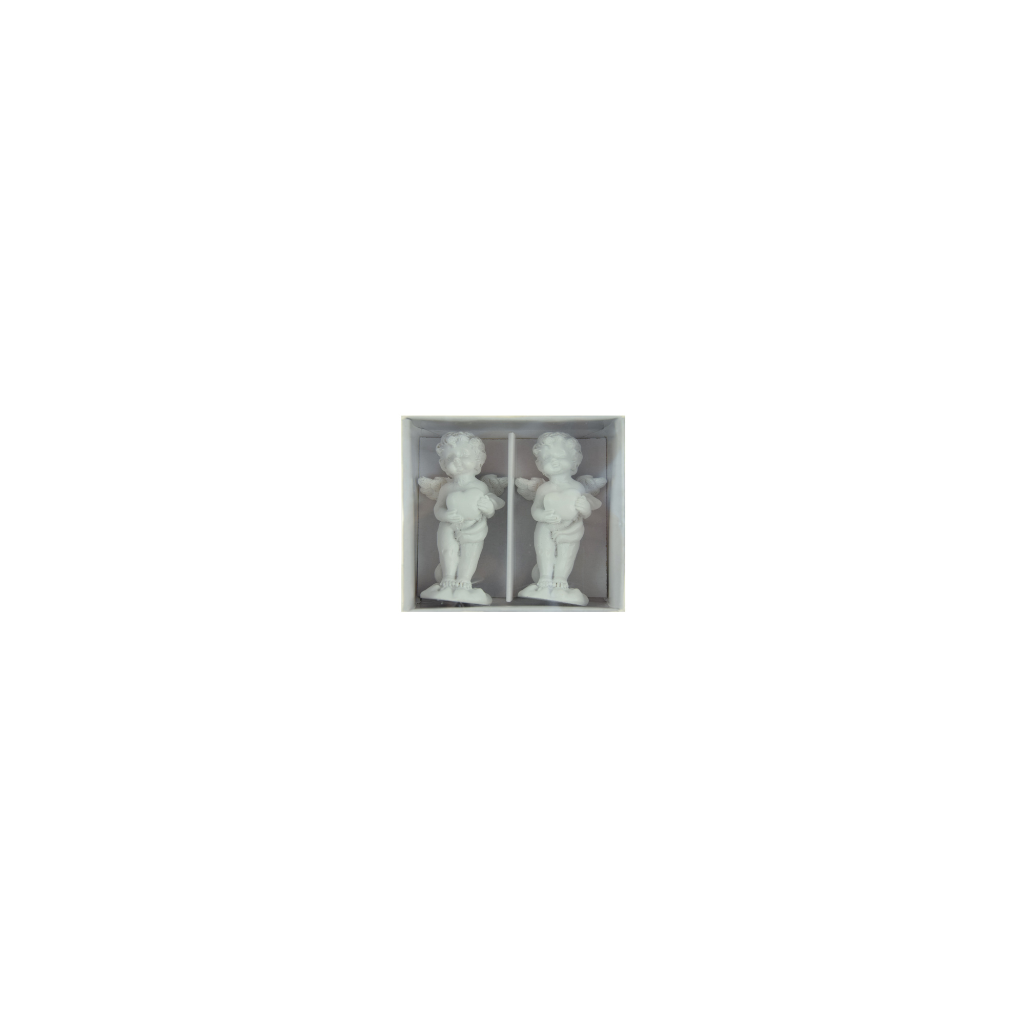 Figura angyal poly 6,7cm s/2 fehér