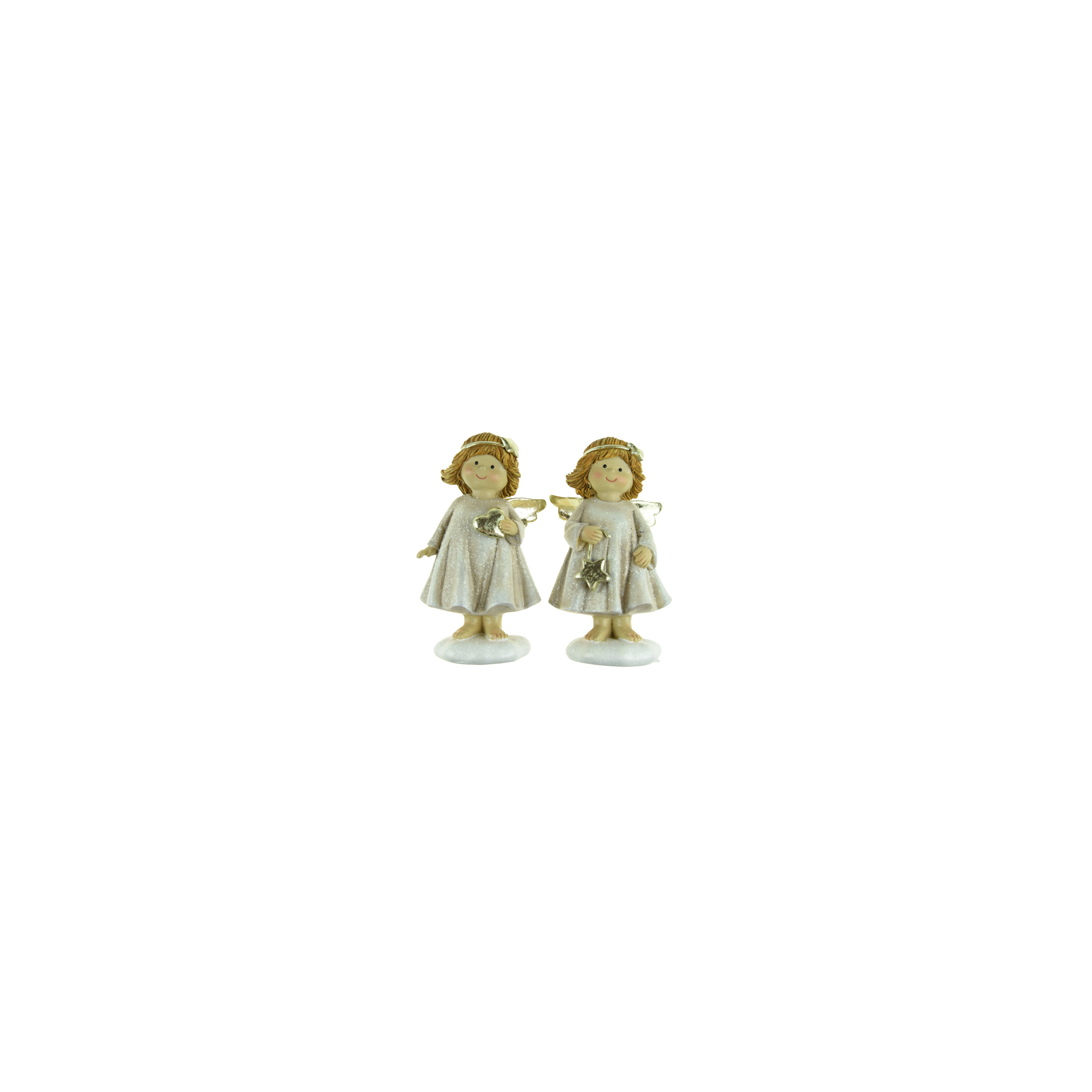Figura angyal poly 7.5*6*14cm 2féle rózsaszín