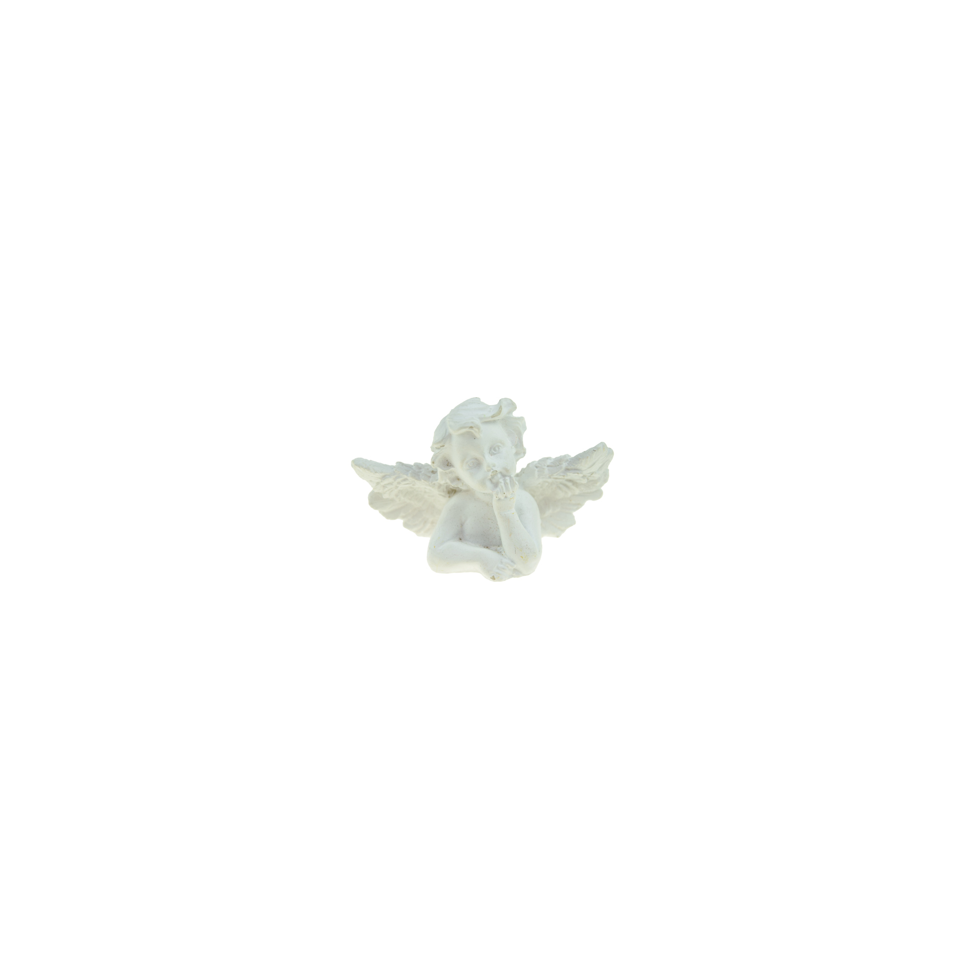 Figura angyal poly 8,4*4*5,5cm fehér