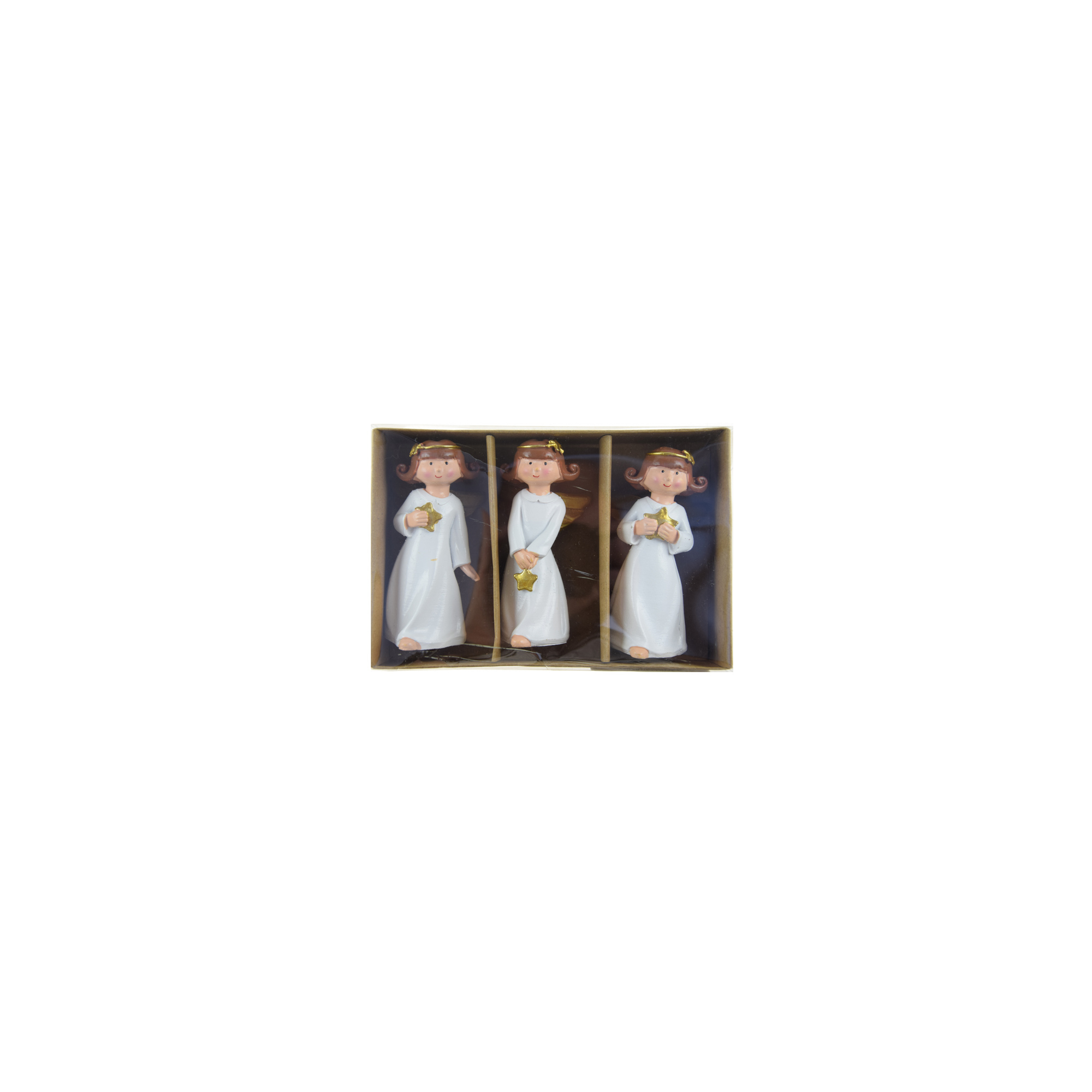 Figura angyal poly 9cm s/3 fehér