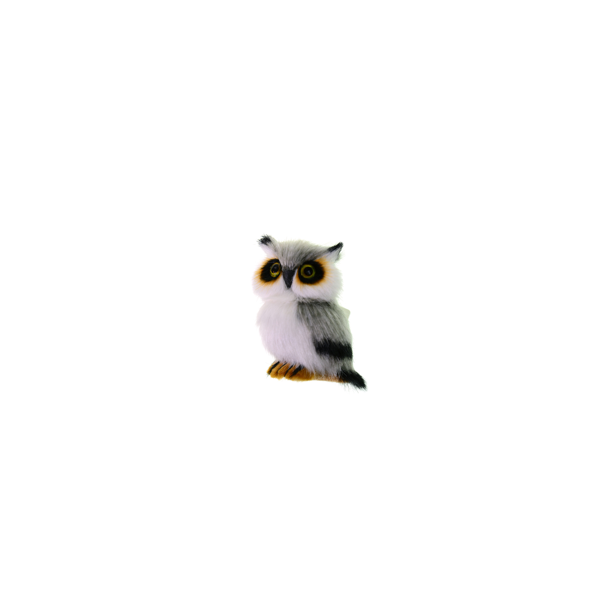 Figura bagoly plüss 6*4.5*7 szürke