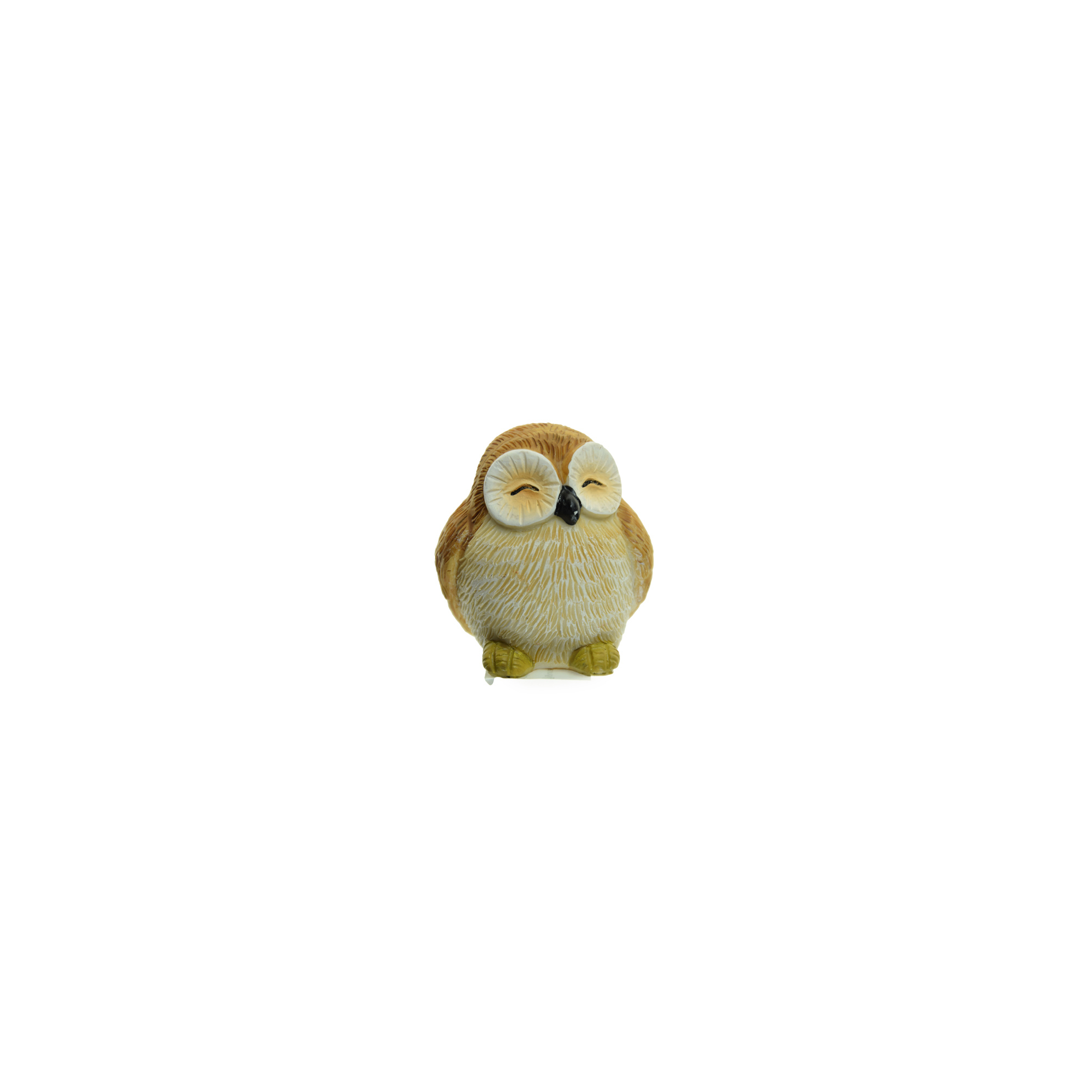 Figura bagoly terrakotta 6cm barna