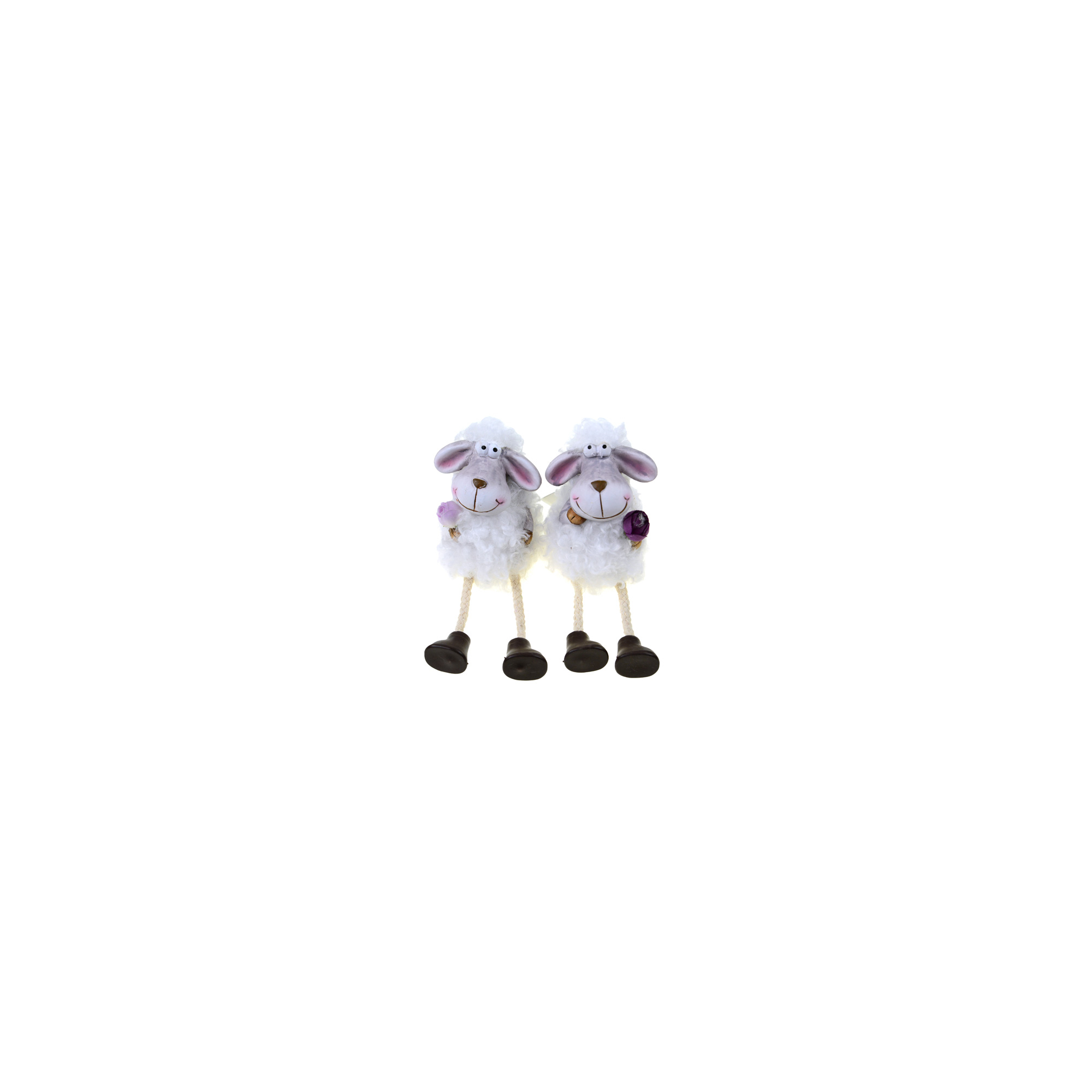 Figura bárány terrakotta 7.5*7.5*20cm 2féle fehér