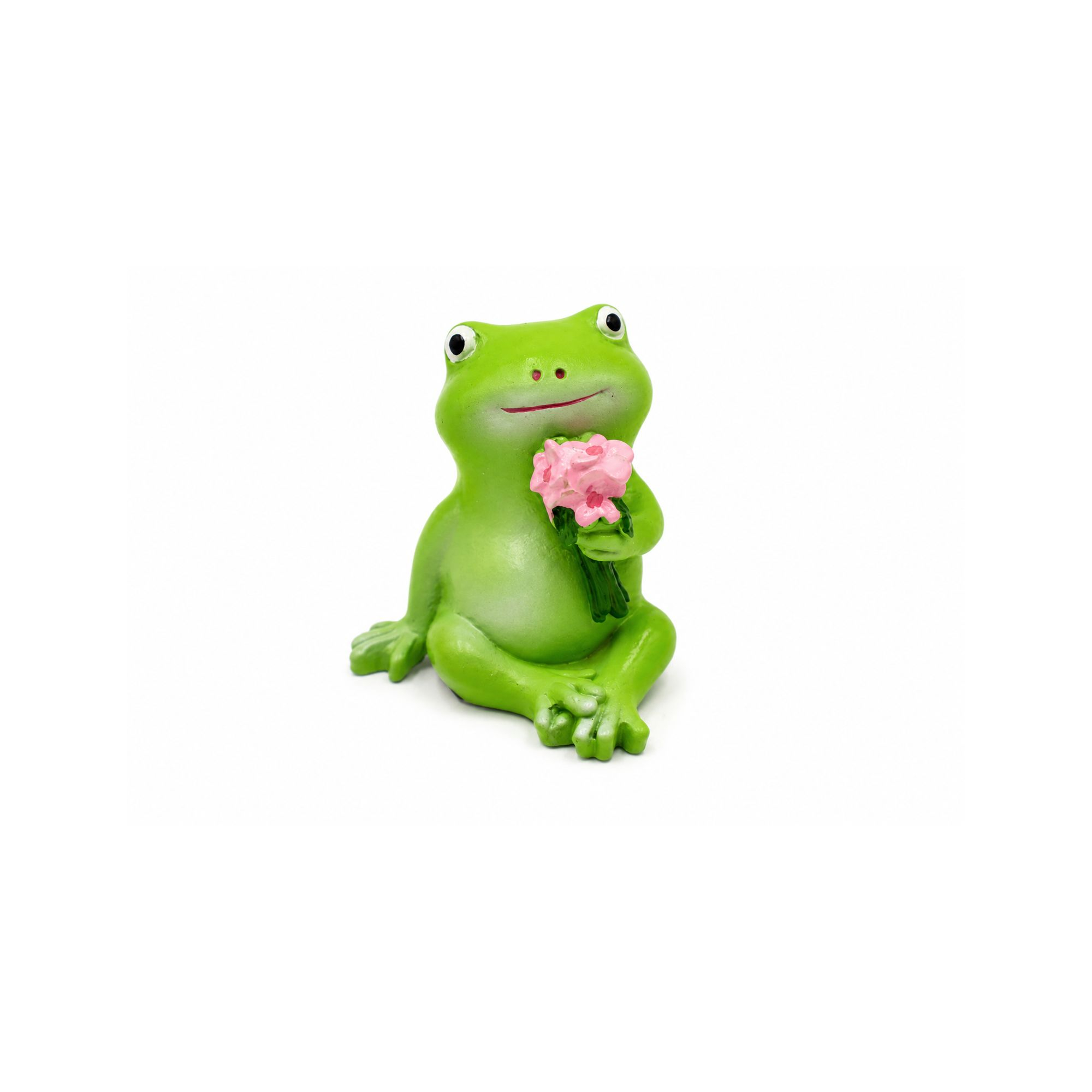Figura béka poly 4,4*4,3*5,4cm zöld