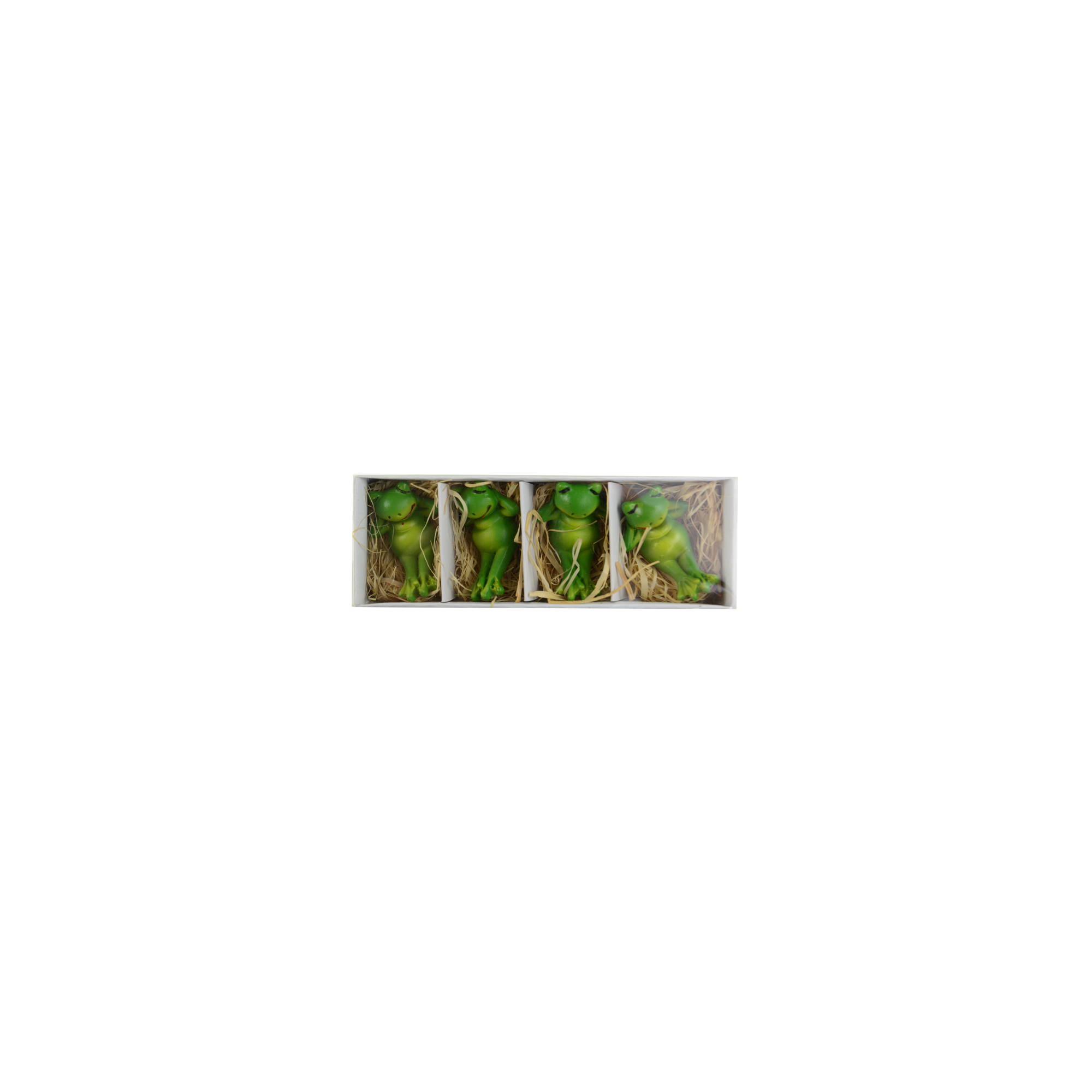 Figura béka poly 4,4cm s/4 zöld