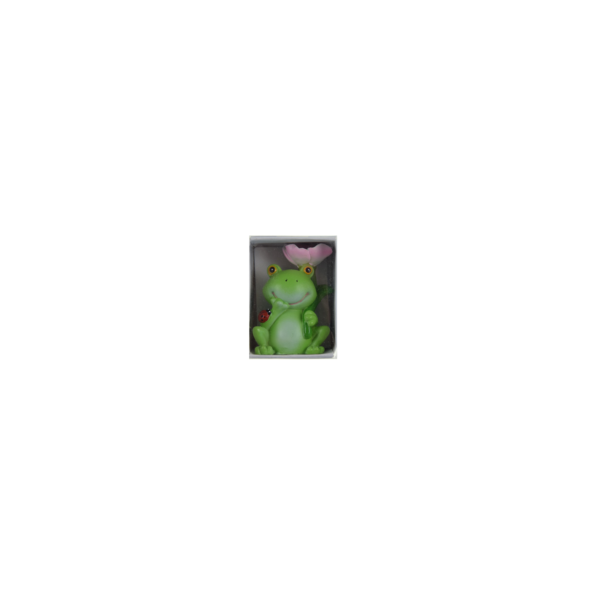 Figura béka poly 4,5*3,3*7,1cm zöld