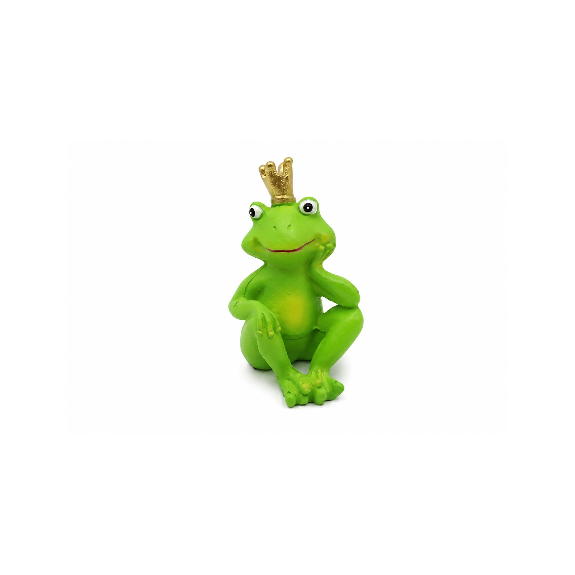 Figura béka poly 5,5*4,6*8,7cm zöld