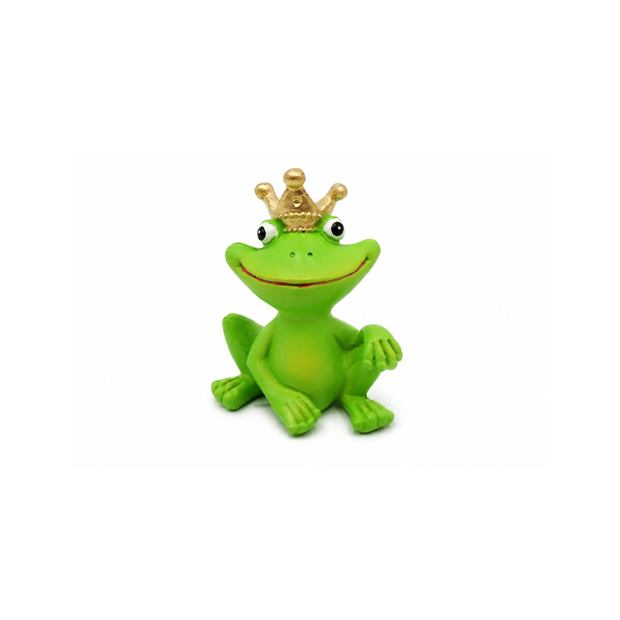 Figura béka poly 6,5*4,8*8,2cm zöld