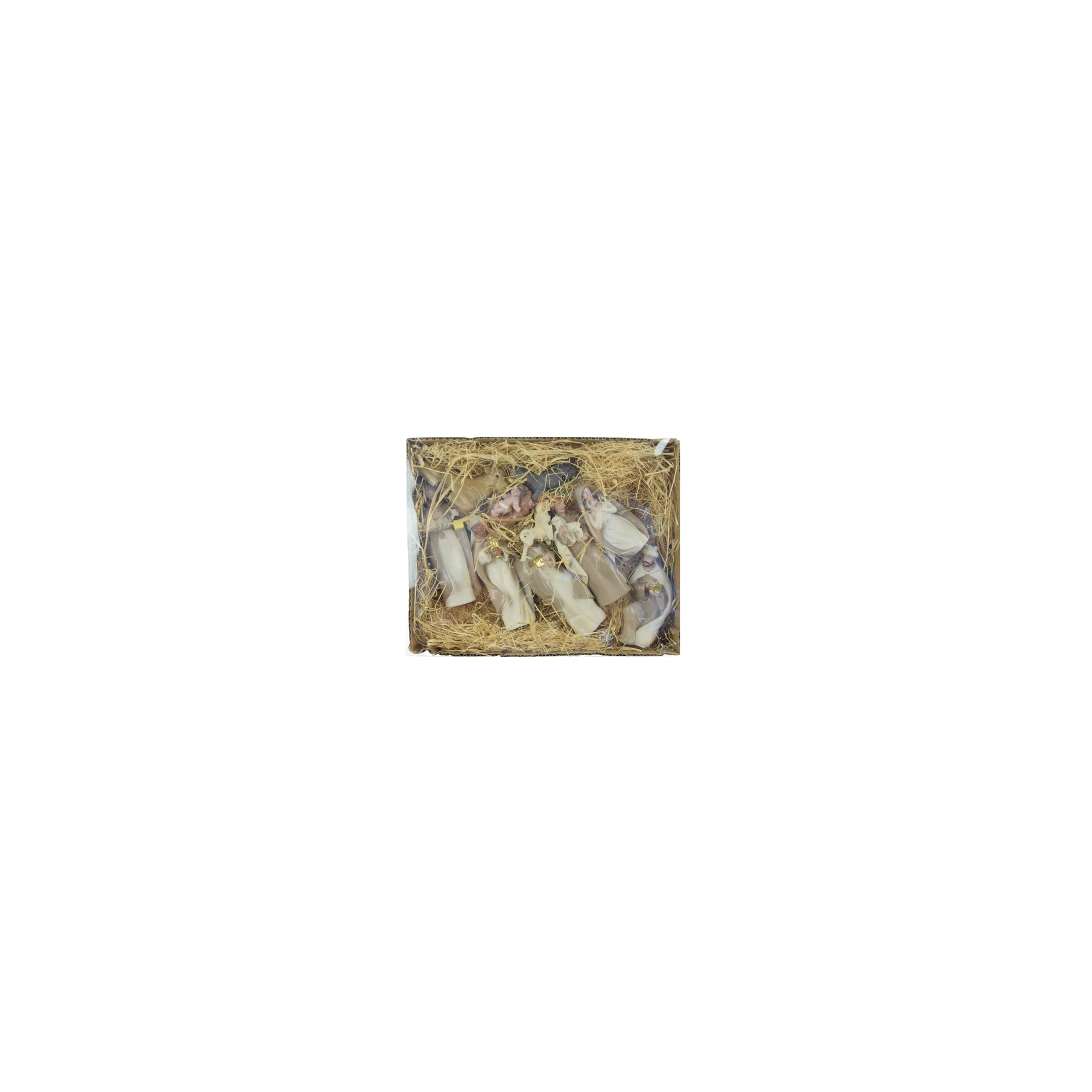 Figura betlehem poly 11,6cm s/10 fehér