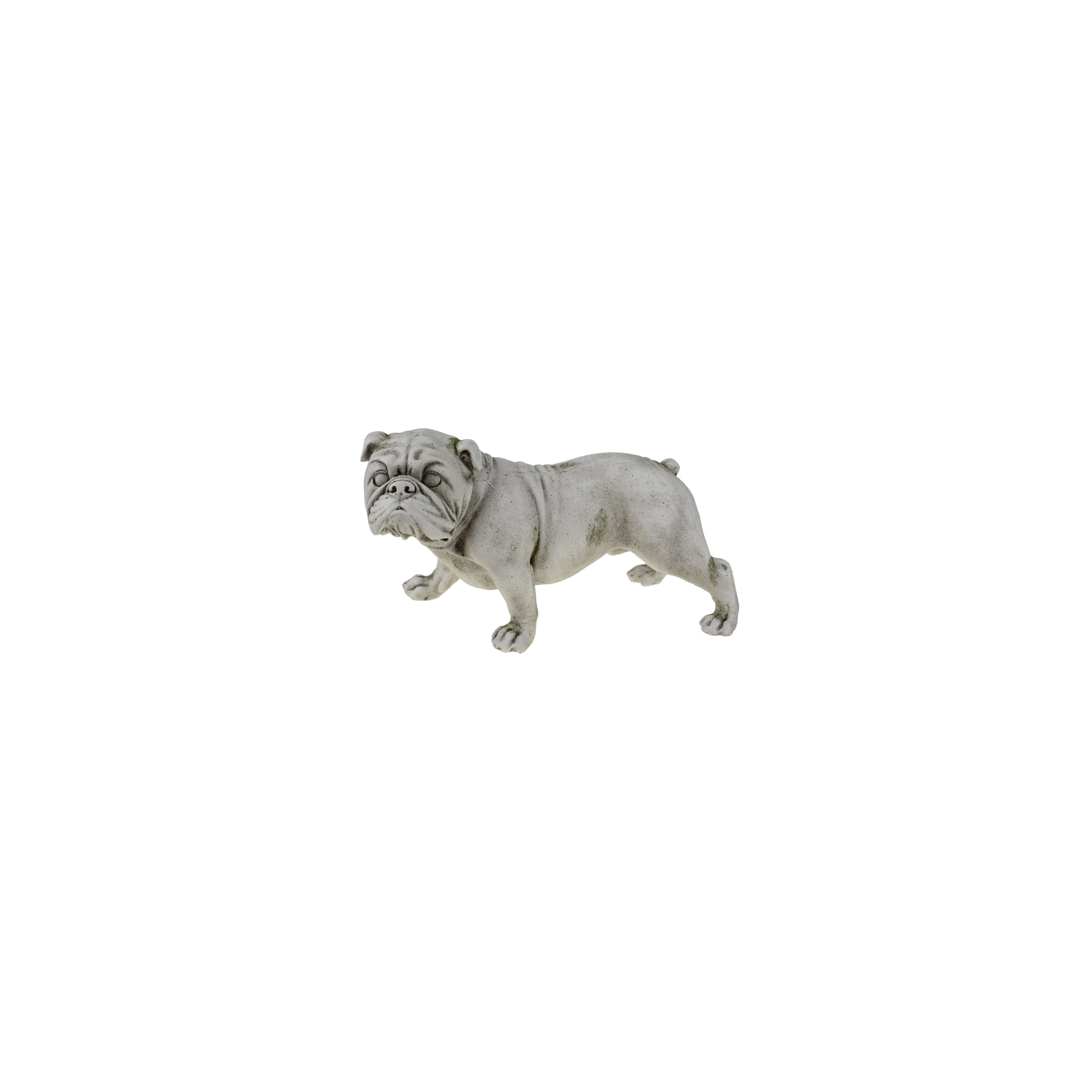 Figura bulldog kerámia 18*39*21cm álló szürke