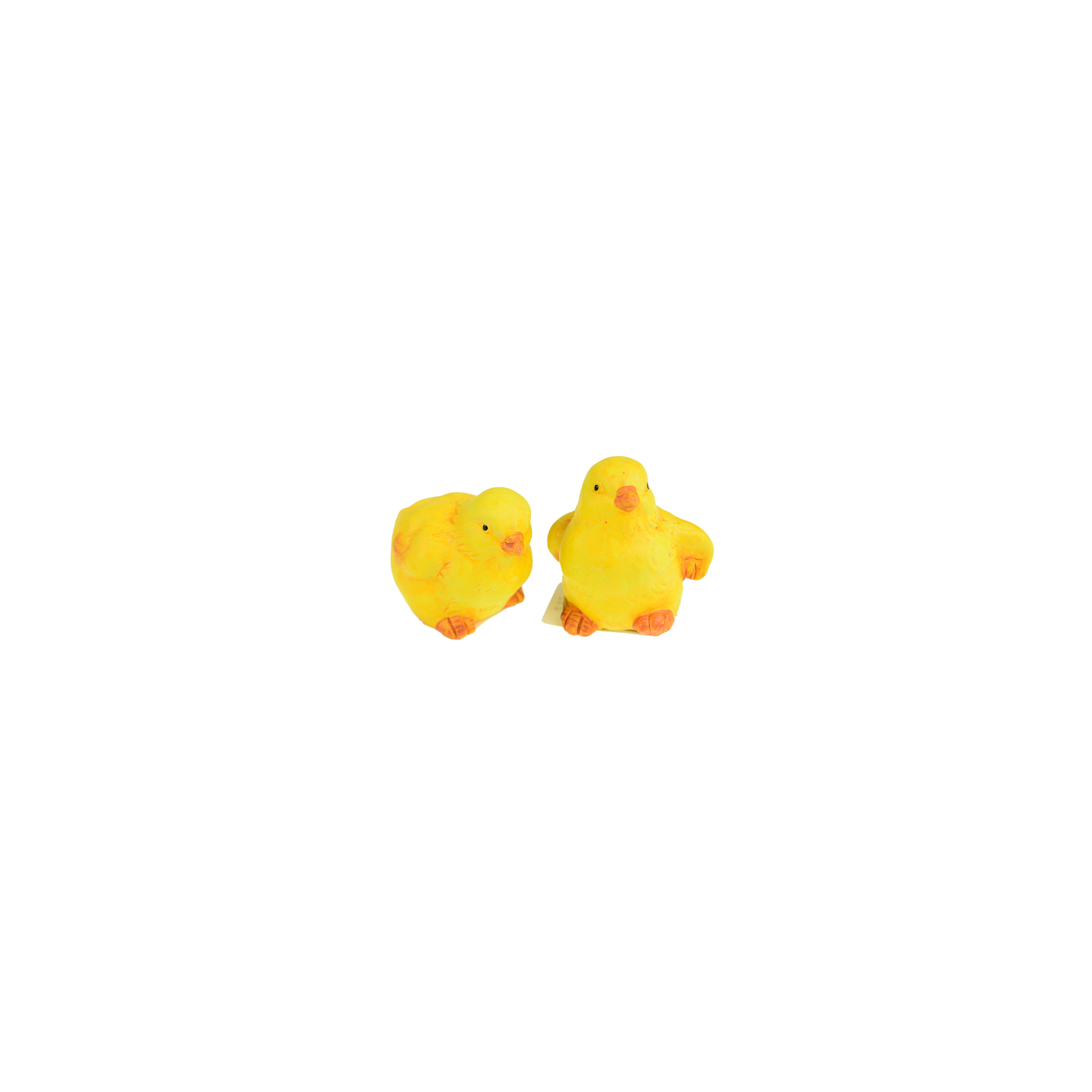 Figura csibe kerámia 5*5*5.5cm 2féle sárga