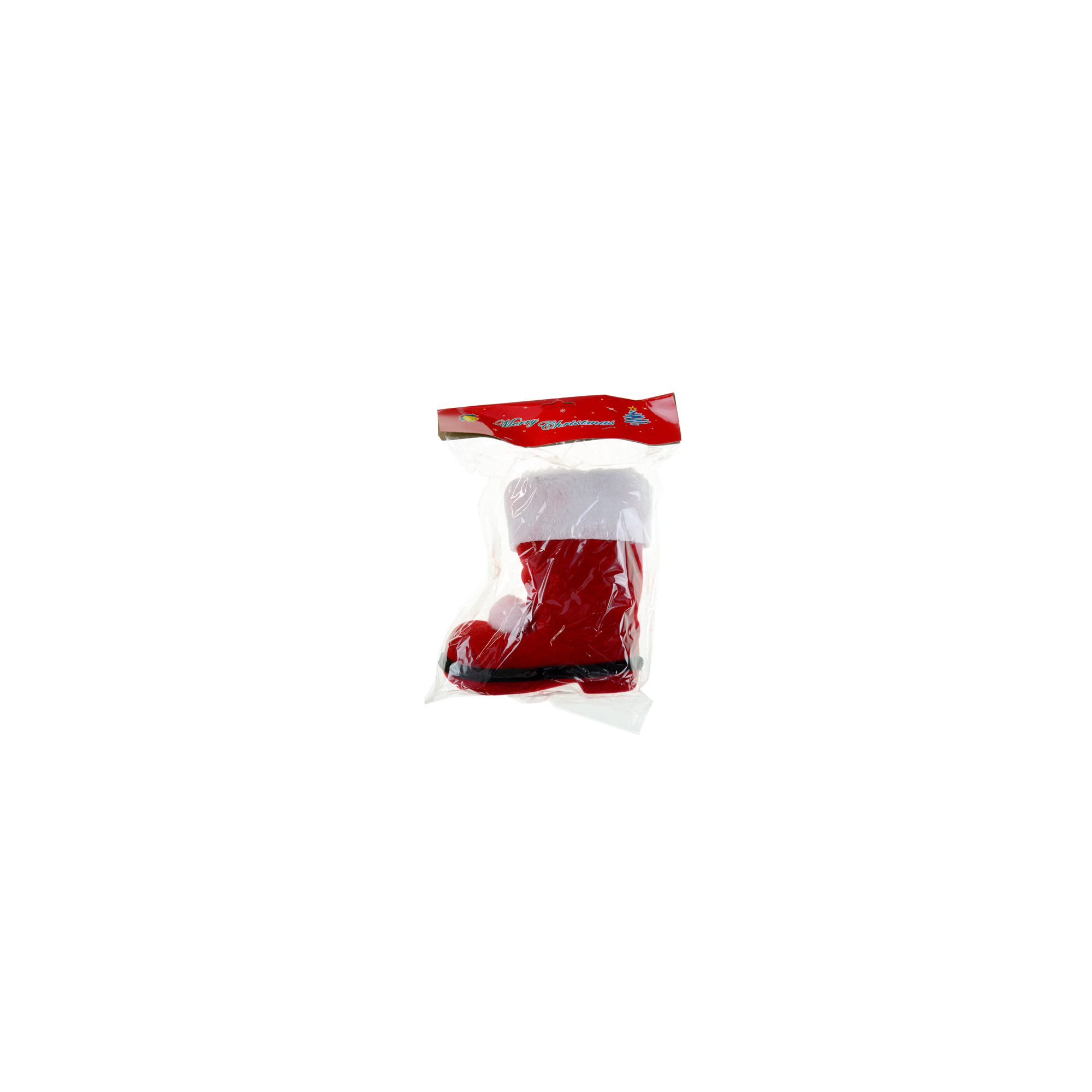 Figura csizma textil 17,5*16cm piros