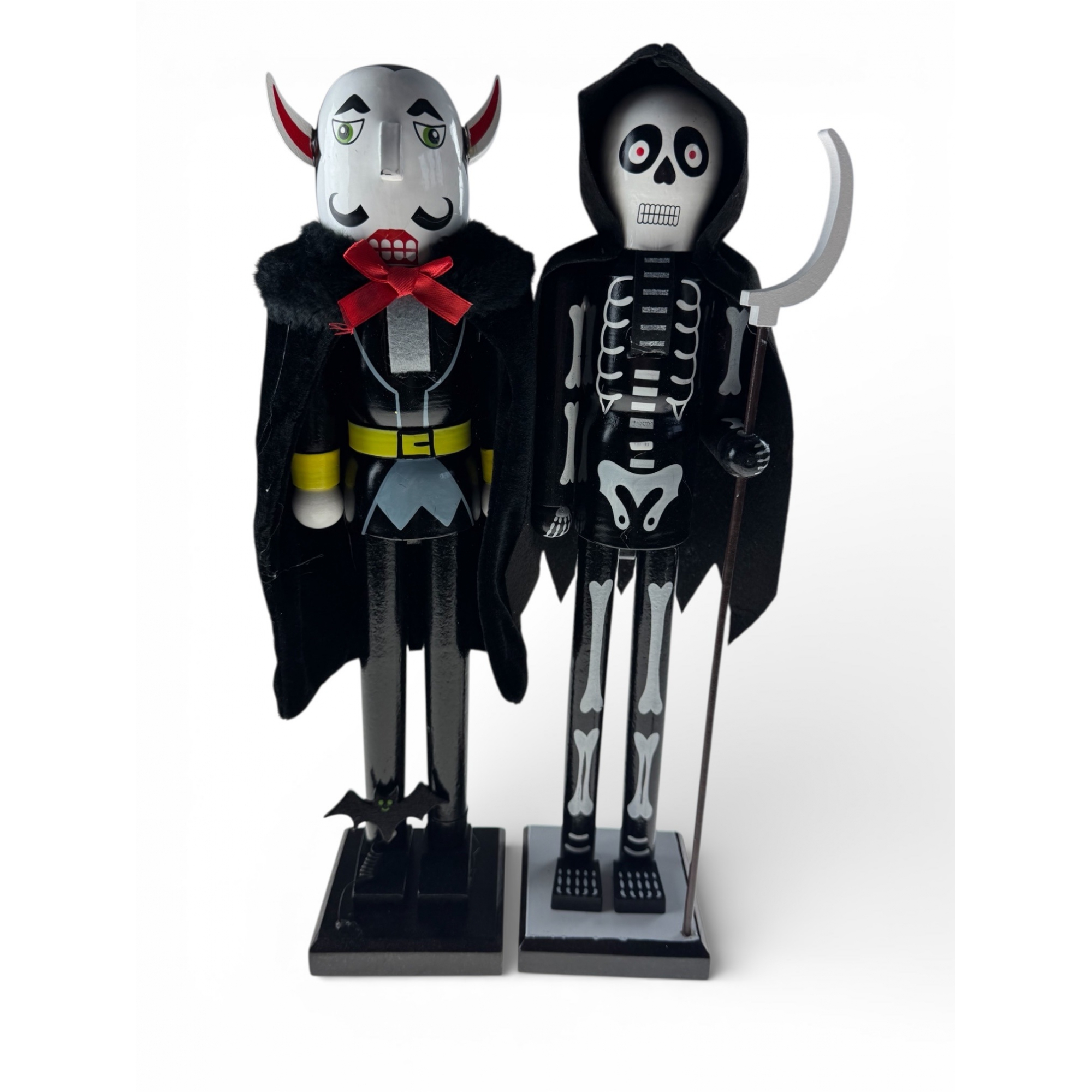 Figura diótörő halloweeni fa 38cm 2féle fekete