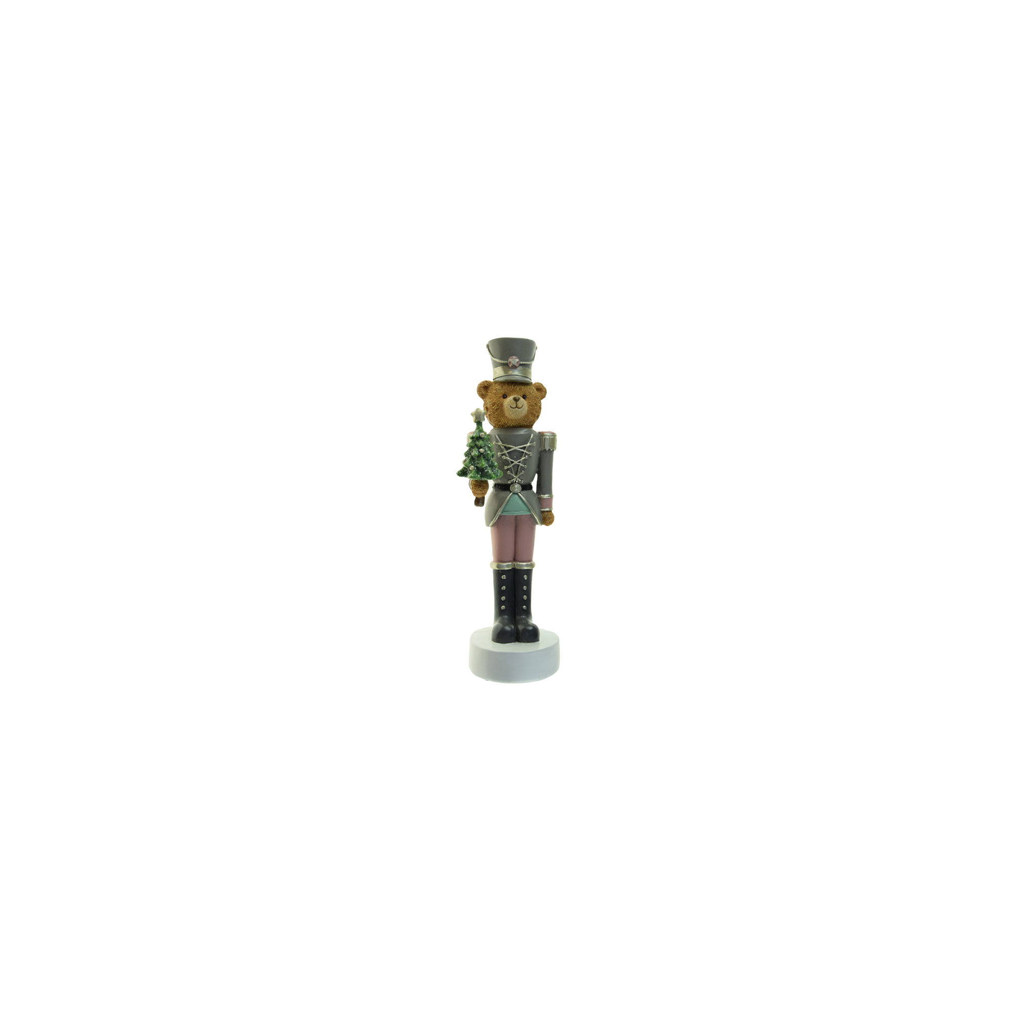 Figura diótörő maci poly 28,3cm színes