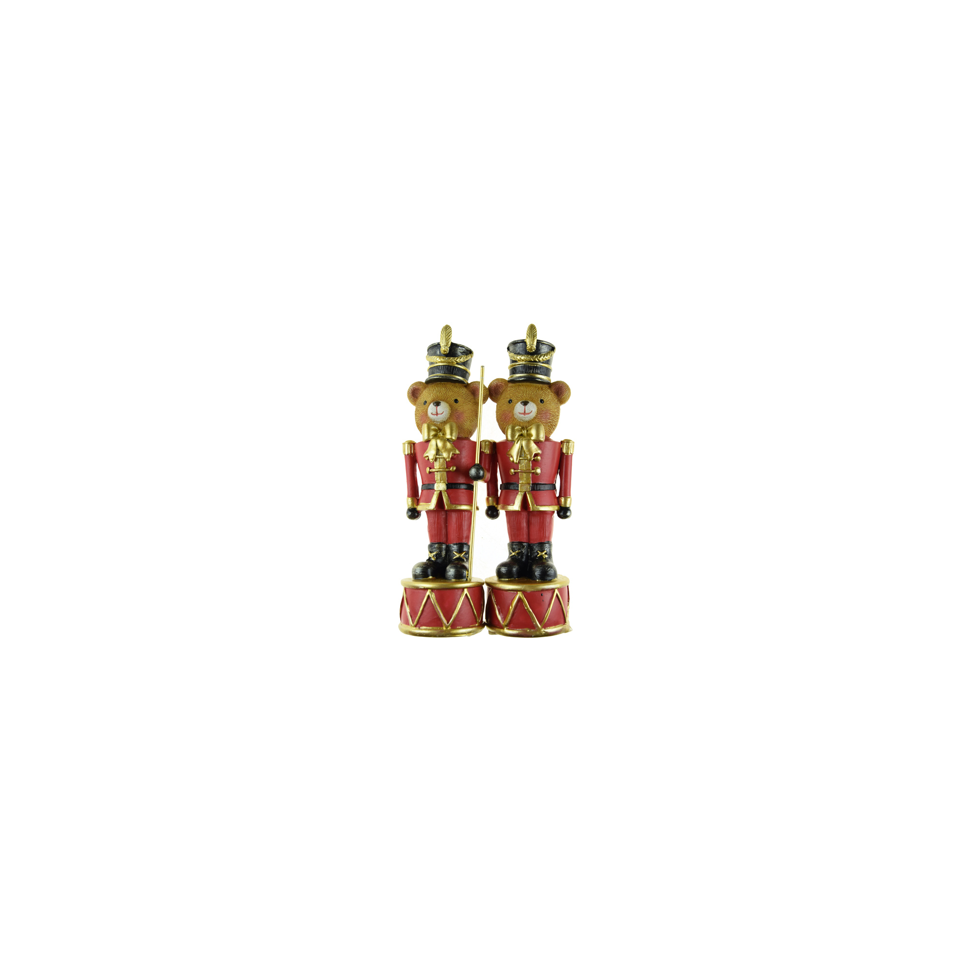 Figura diótörő maci poly 5.5*5*18cm 2féle piros