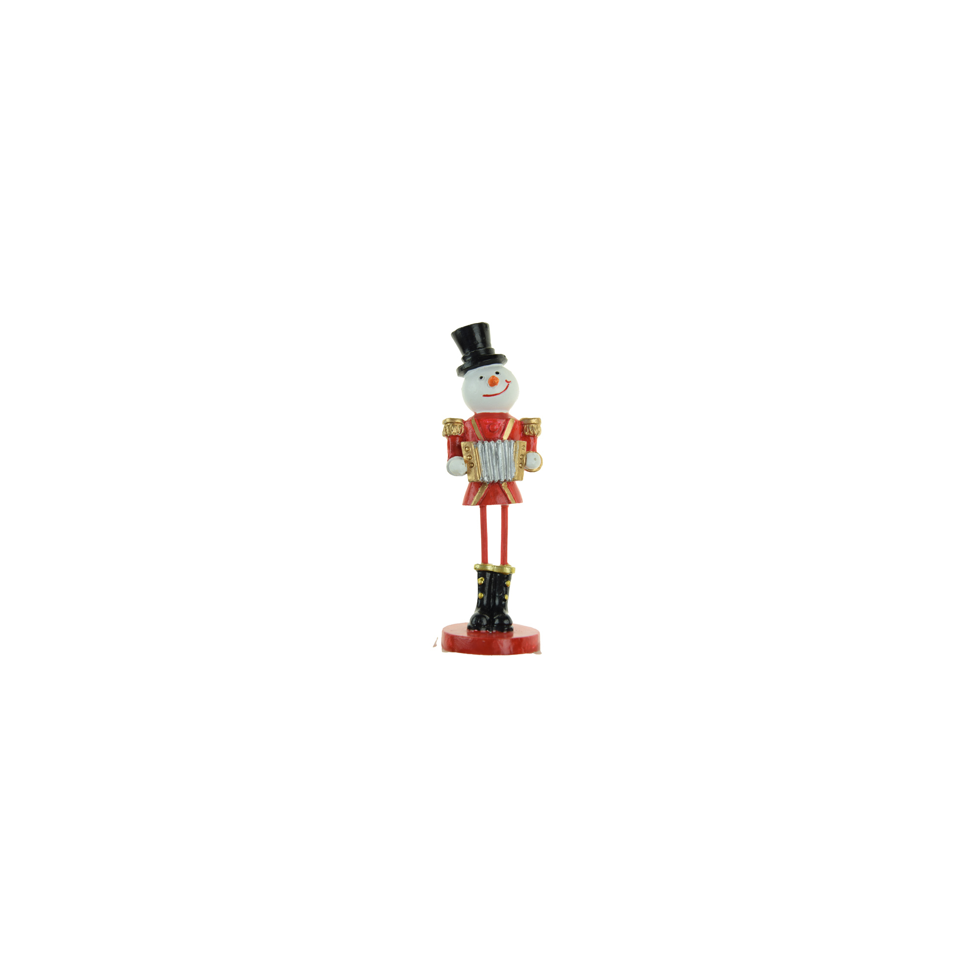 Figura hóember poly 12,9cm piros