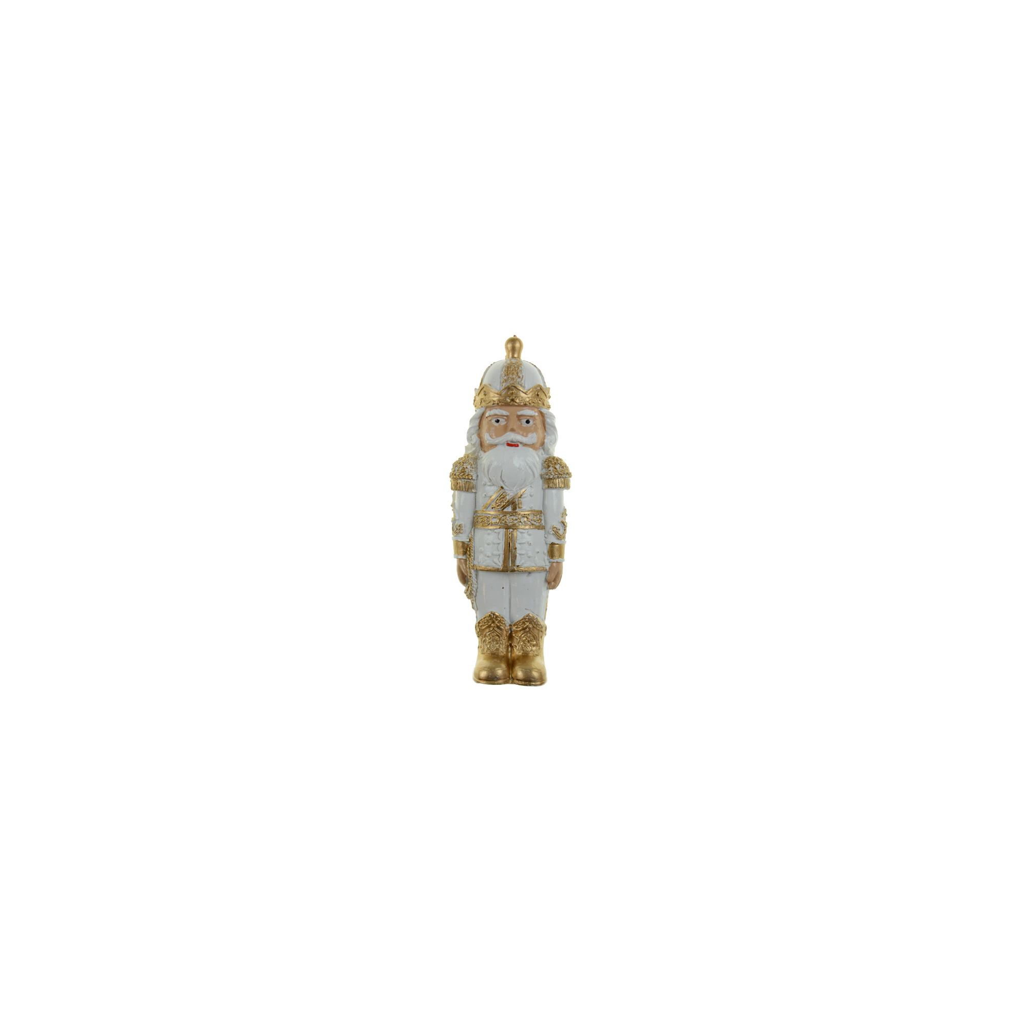 Figura diótörő poly 5,5*3,4*14,5cm fehér/arany