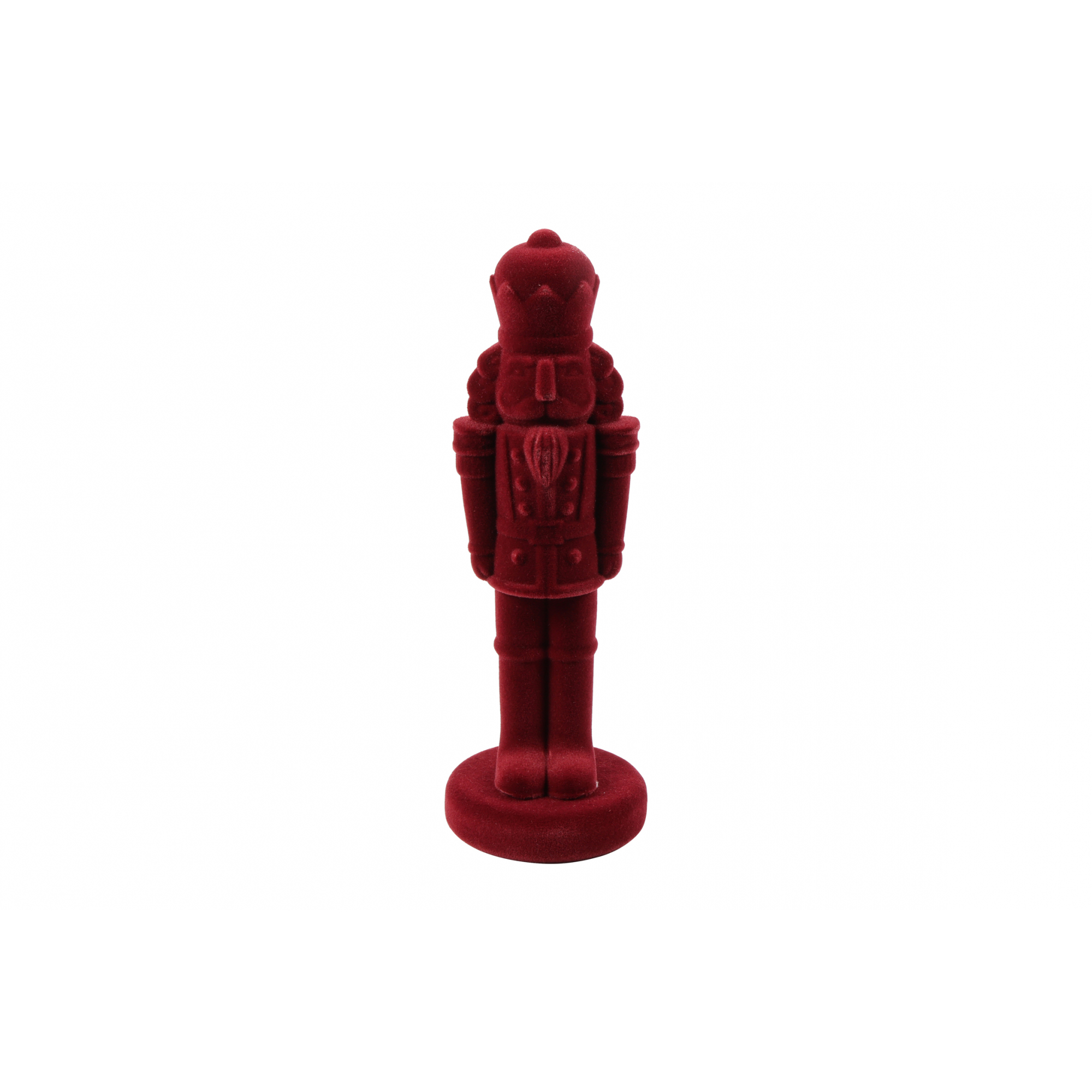 Figura diótötő bársony 32cm piros