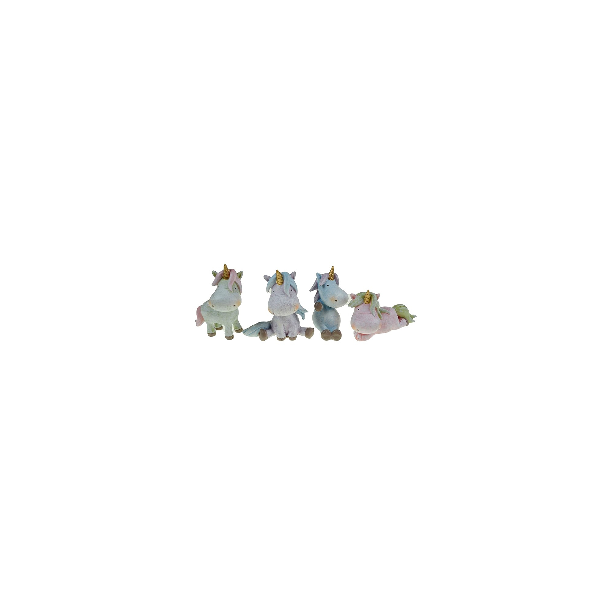 Figura egyszarvú poly 8cm 3féle