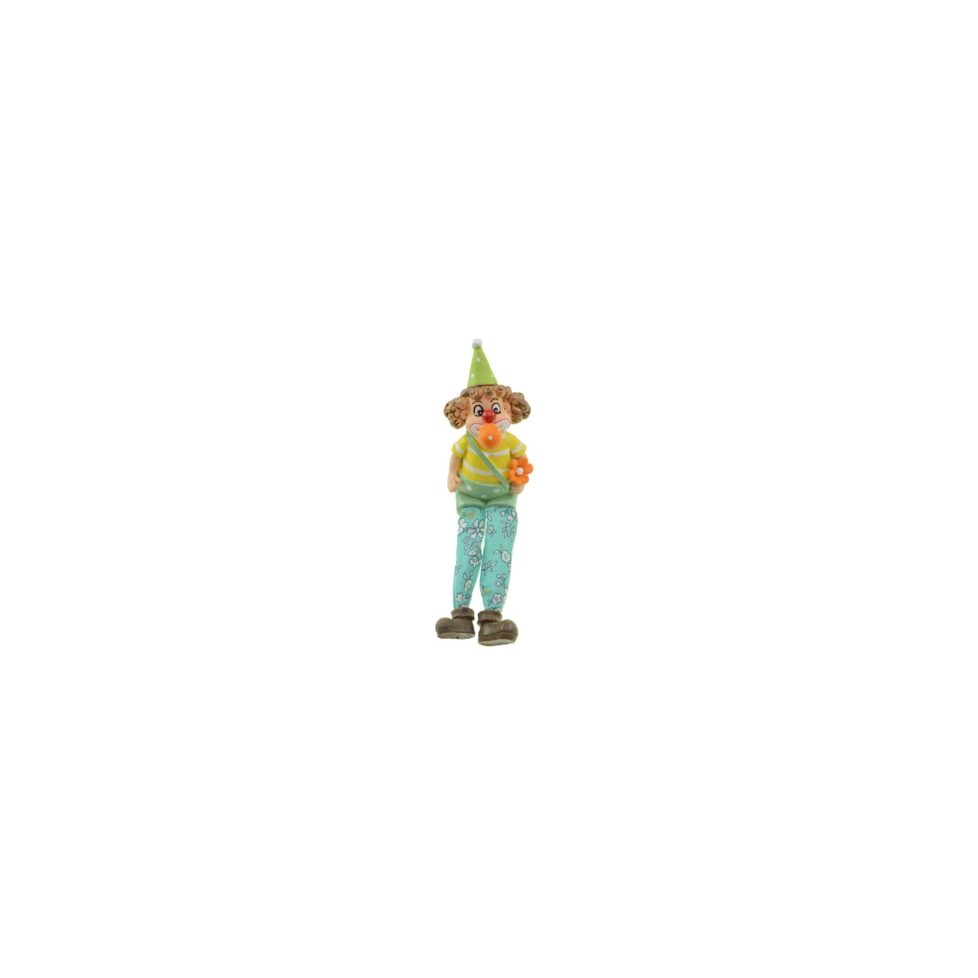Figura Elf poly 5,5*5*18cm lógólábú zöld