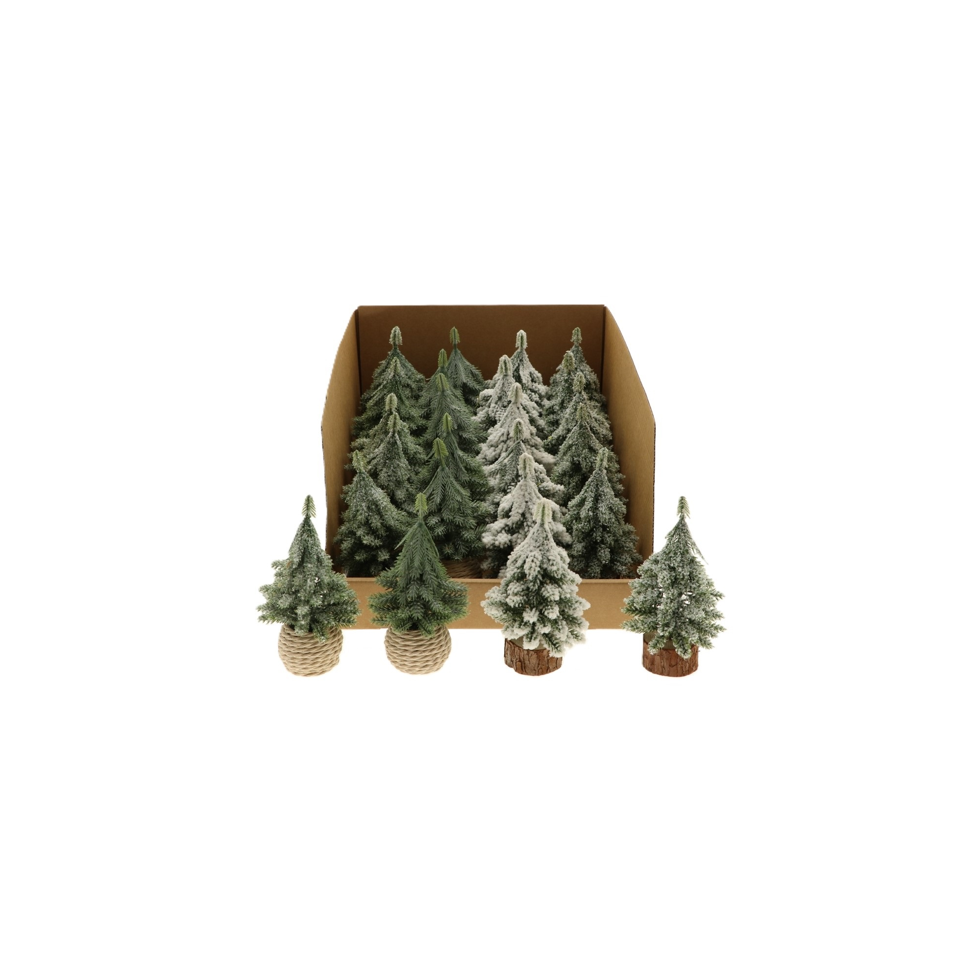 Figura fenyő 15cm 4féle zöld