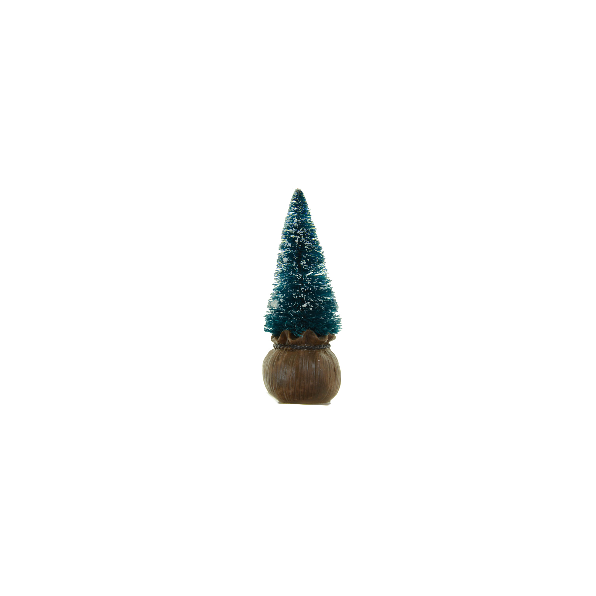 Figura fenyő poly 3,5*3,5*9,8cm zsákban zöld/barna