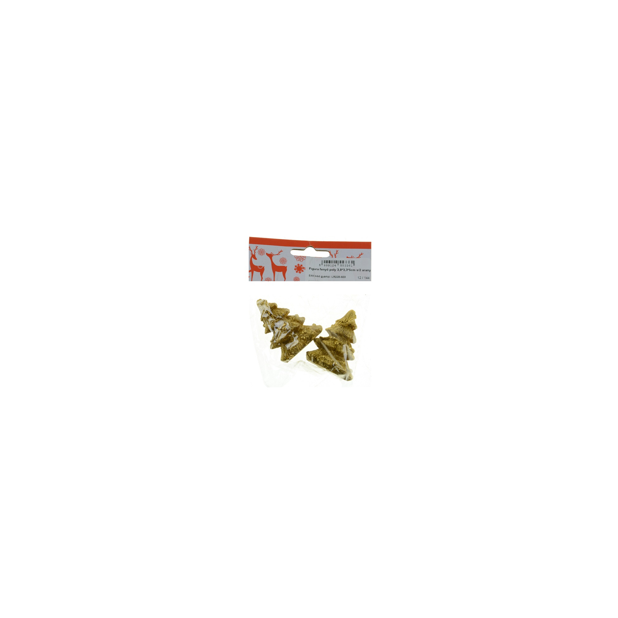 Figura fenyő poly 3,9*3,3*5cm s/2 arany