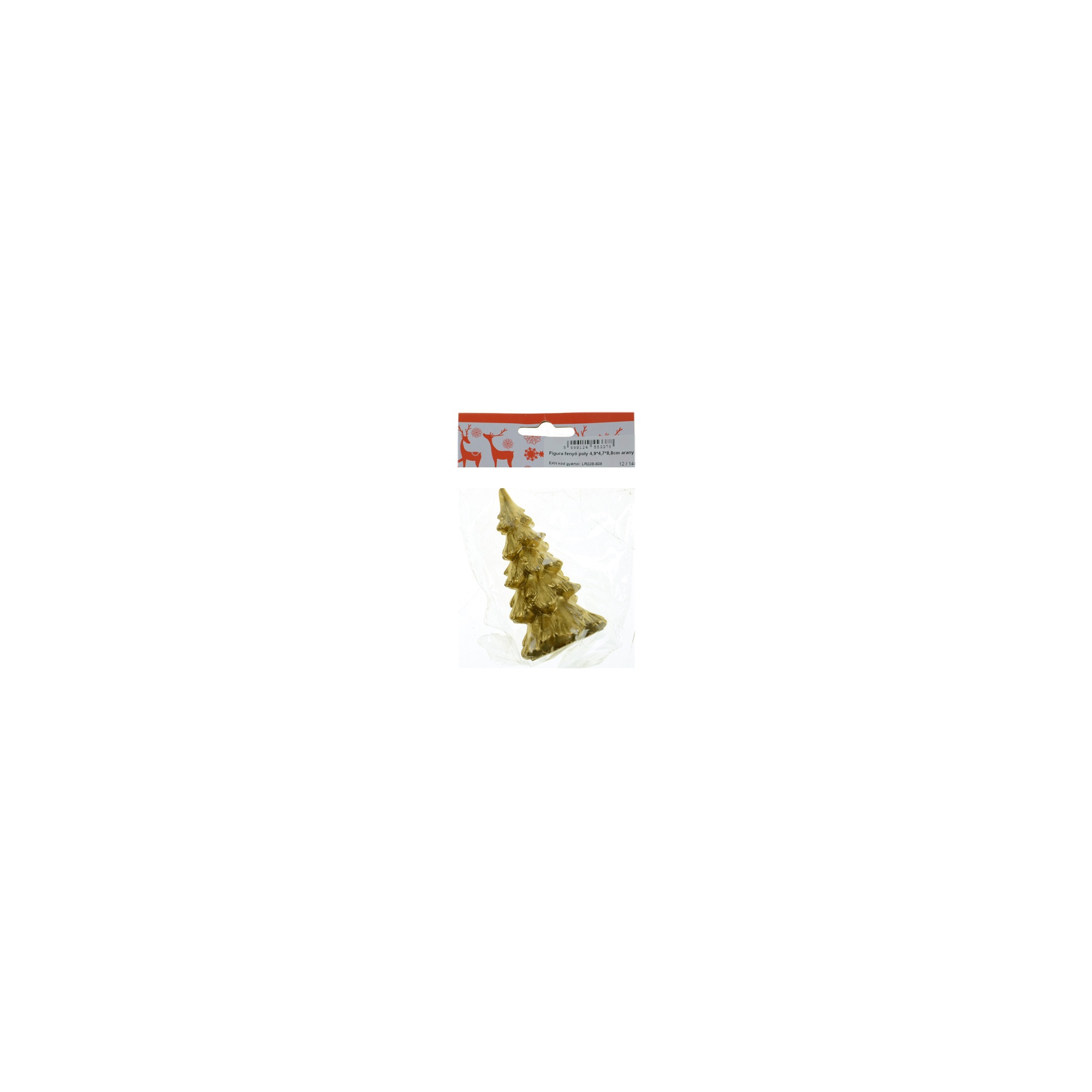 Figura fenyő poly 4,9*4,7*8,8cm arany