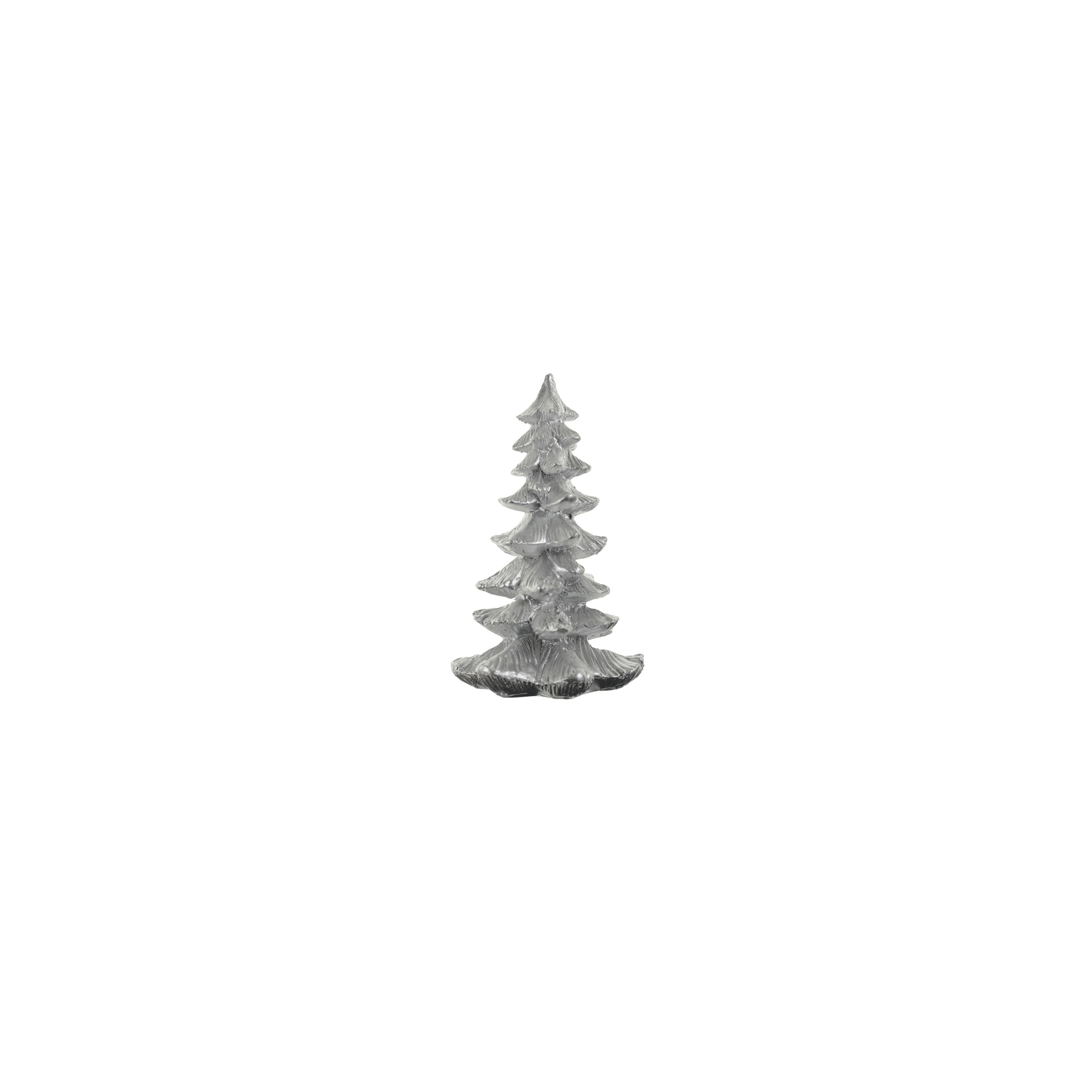 Figura fenyő poly 8,6*8,3*14,2cm ezüst