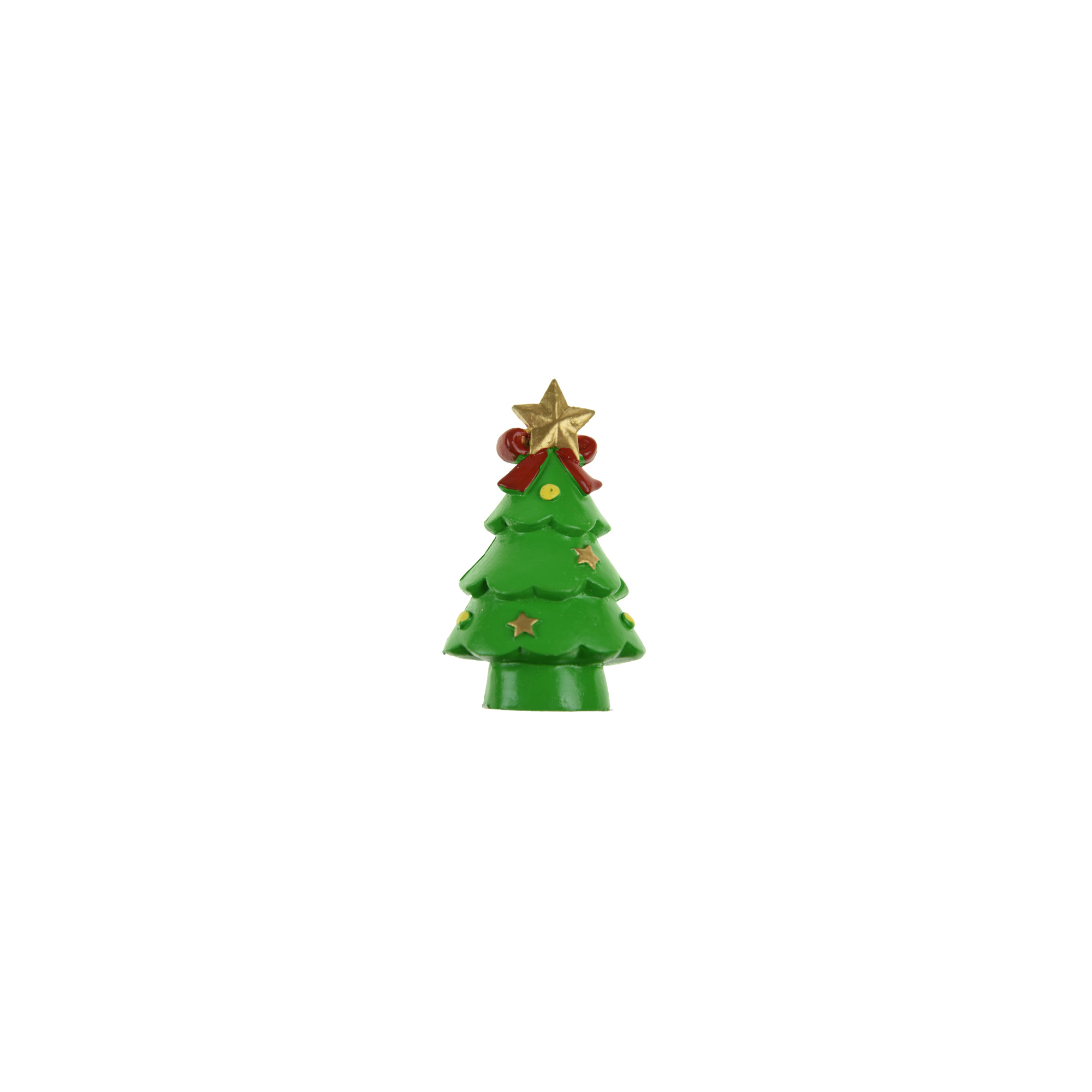 Figura fenyőfa poly 7,7cm zöld