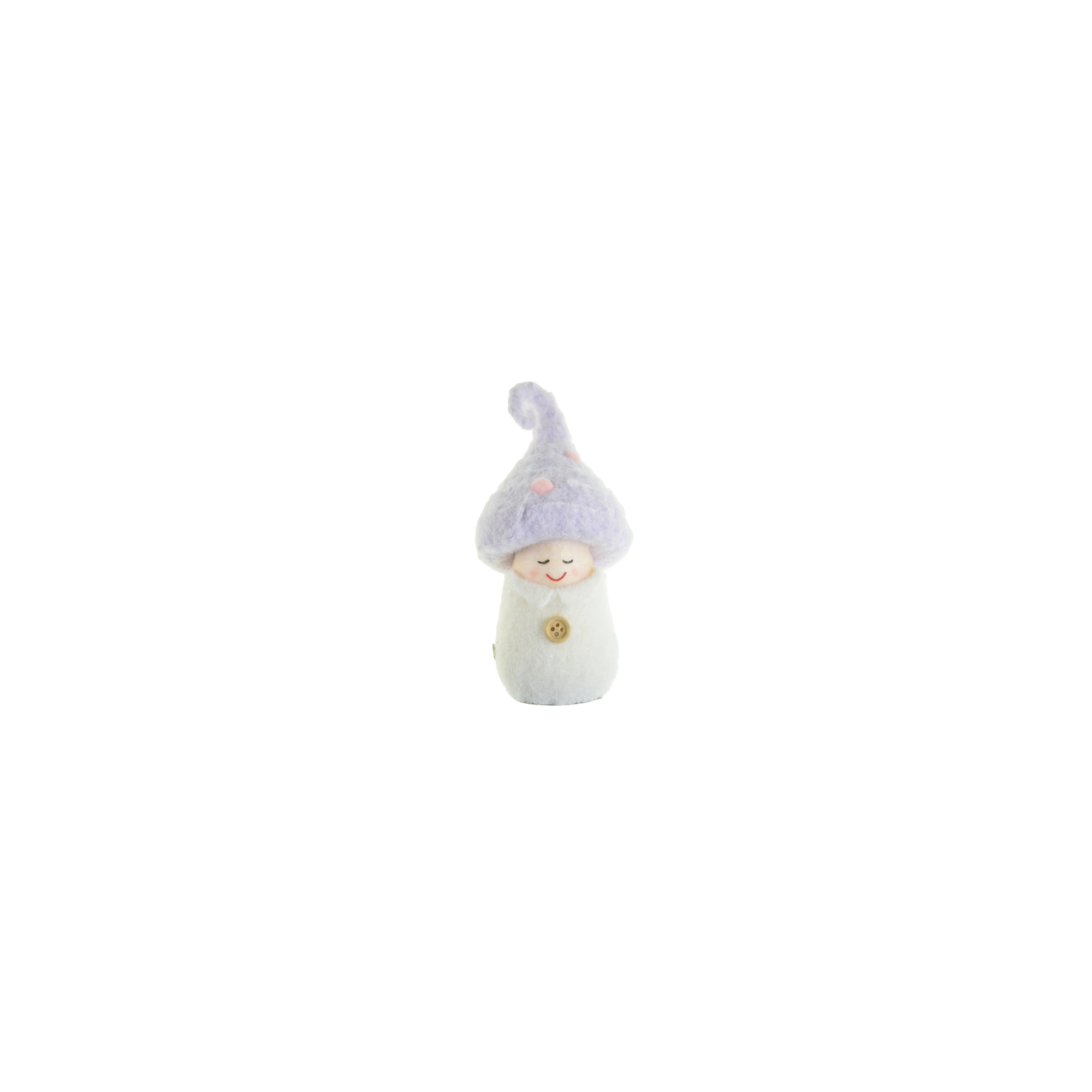 Figura filc gombakalappal 14cm zöld