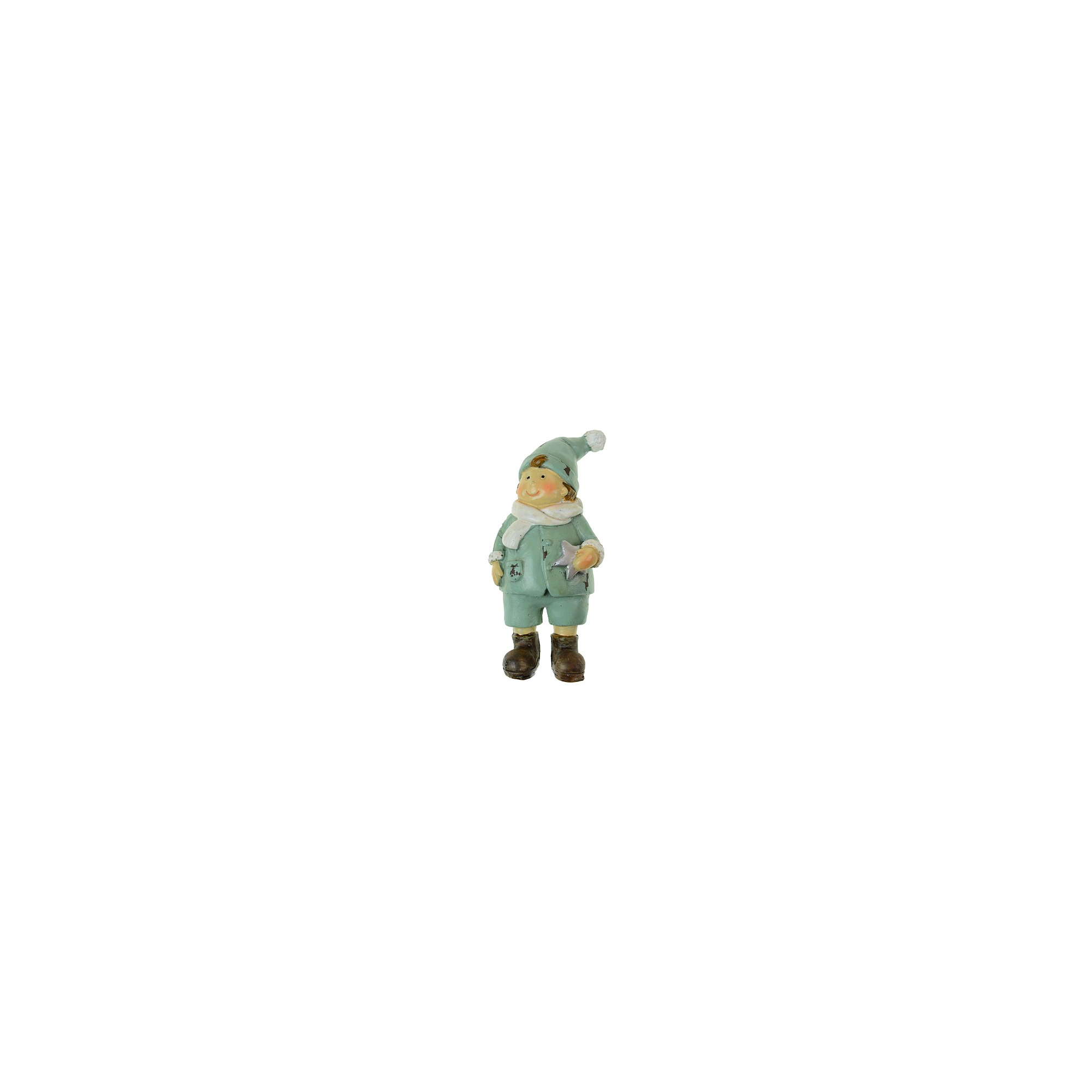 Figura fiú poly álló 4*3*9cm zöld